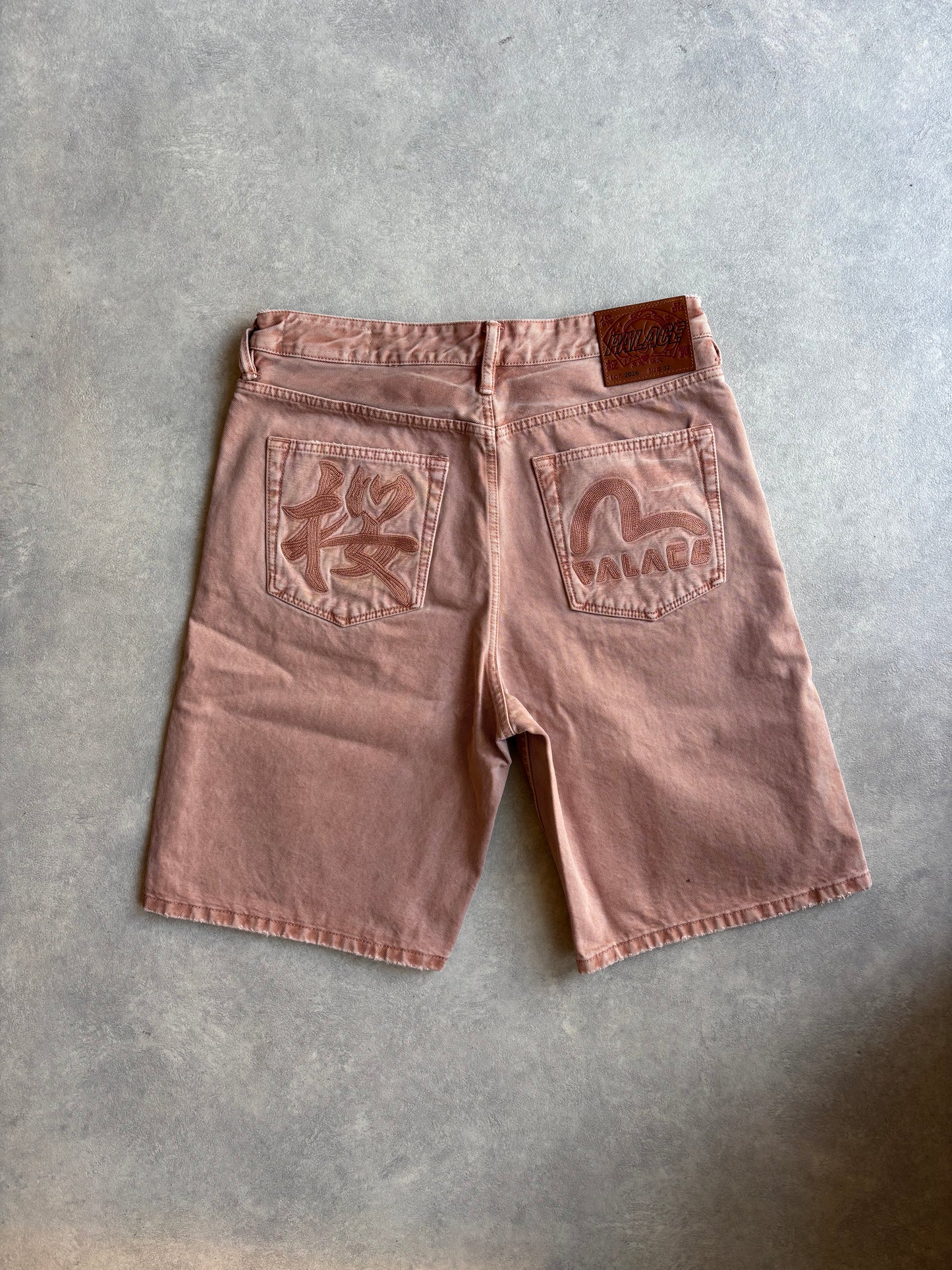 Palace Evisu Long Denim Short Pink Wash