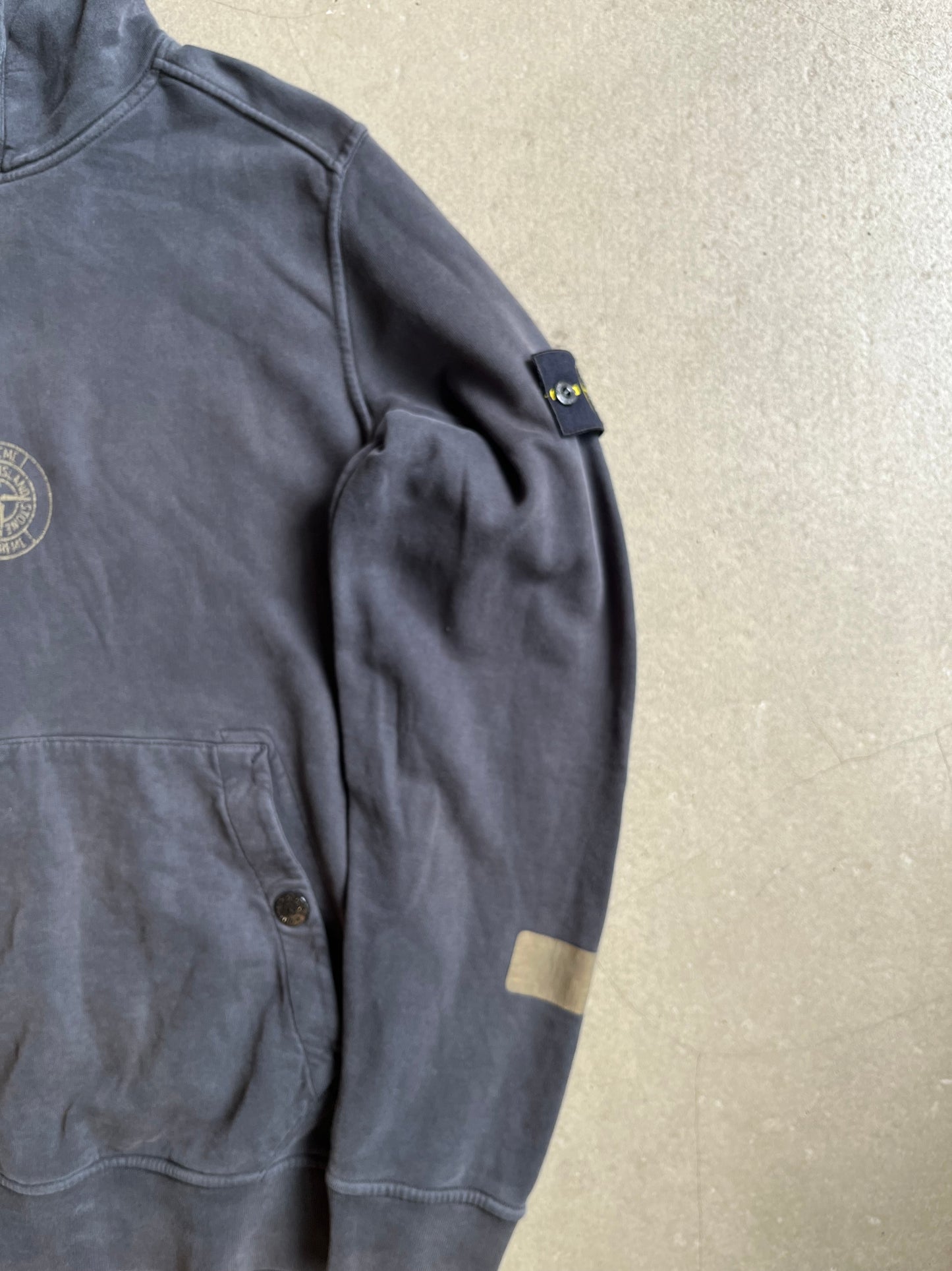 Supreme Stone Island Hoodie Reflective Black L