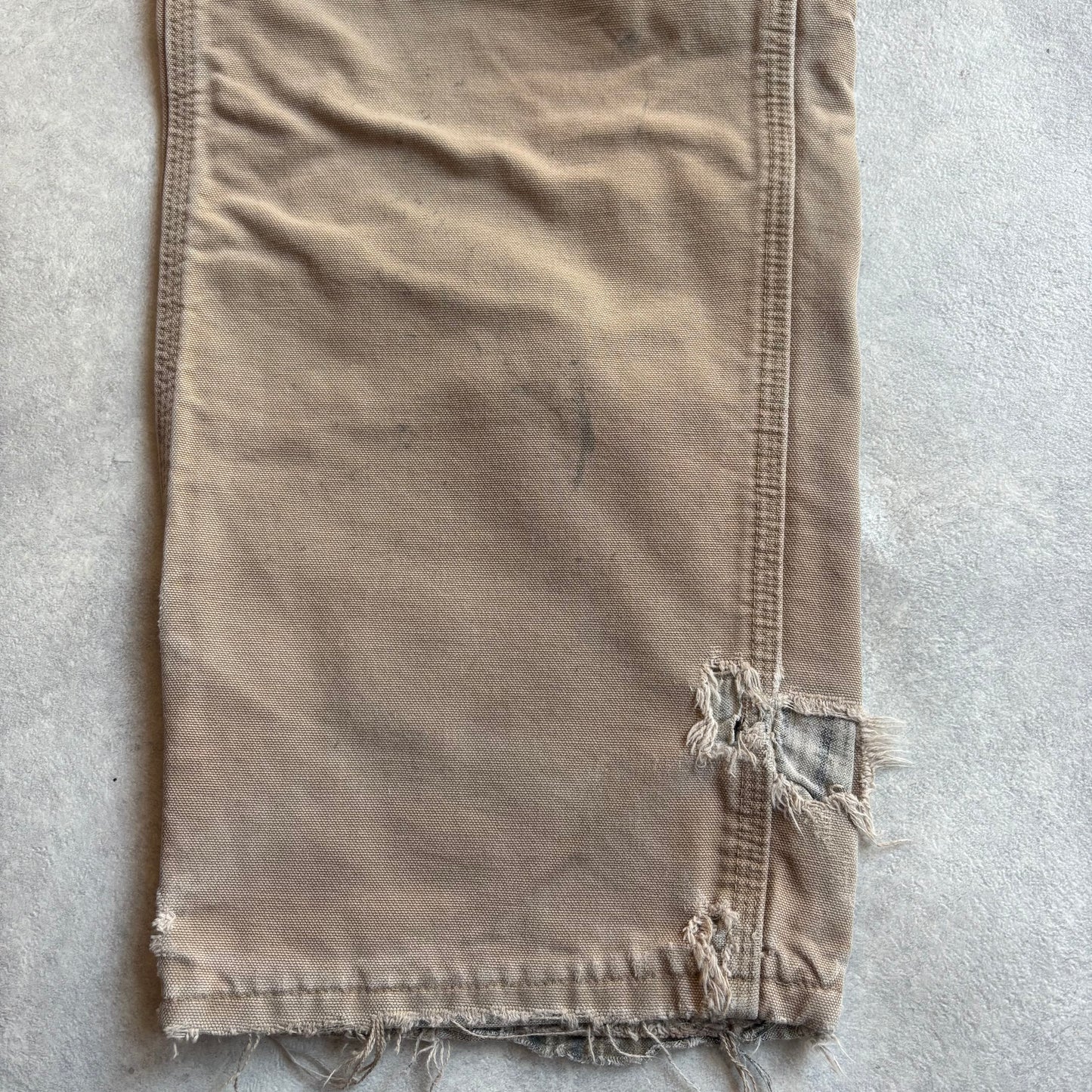 Carhartt Lined Workwear Pants Made in USA Beige