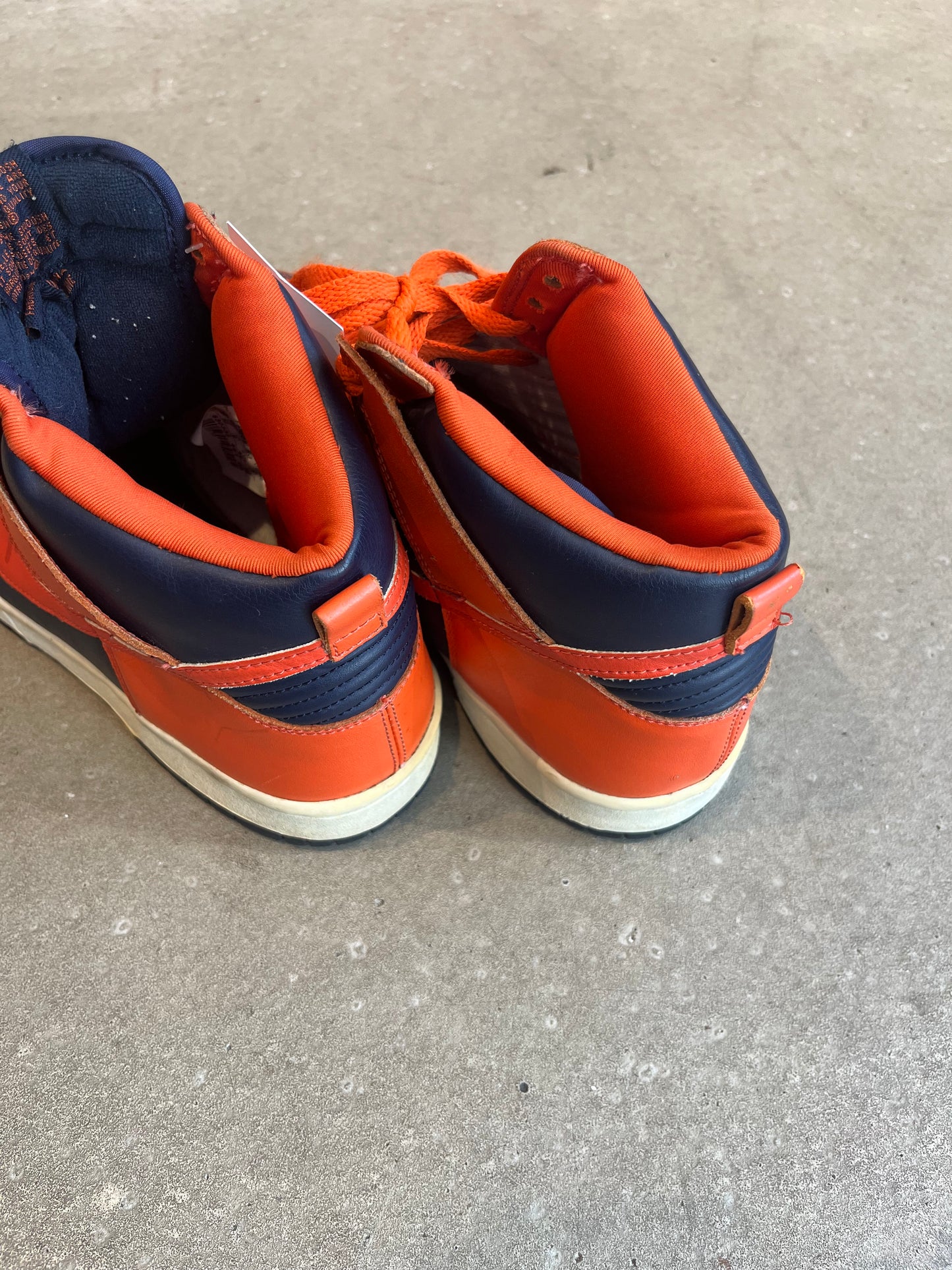 Vintage Nike Dunk Hi Orange EU 44