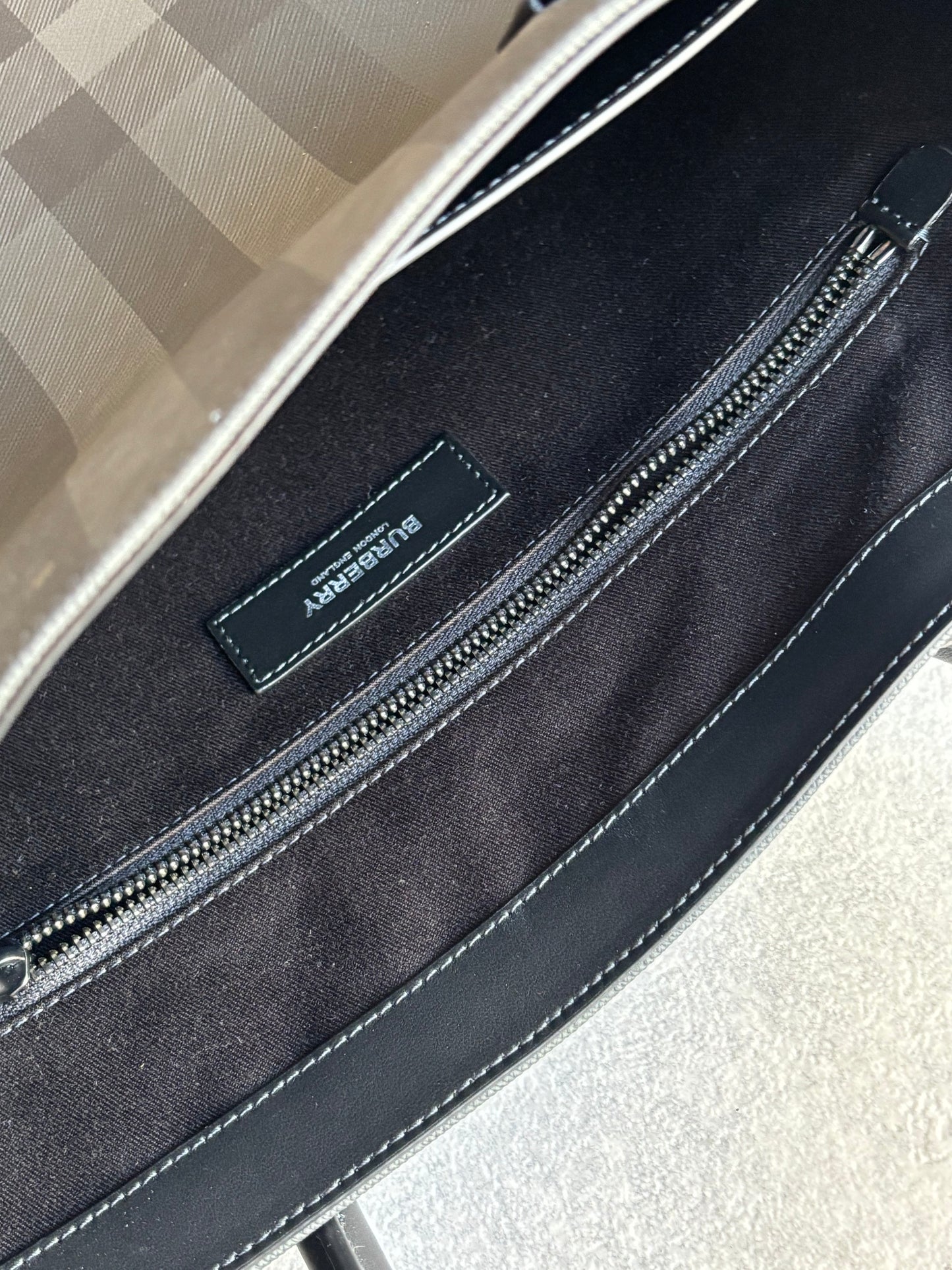Burberry Slim Vertical Denny Tote