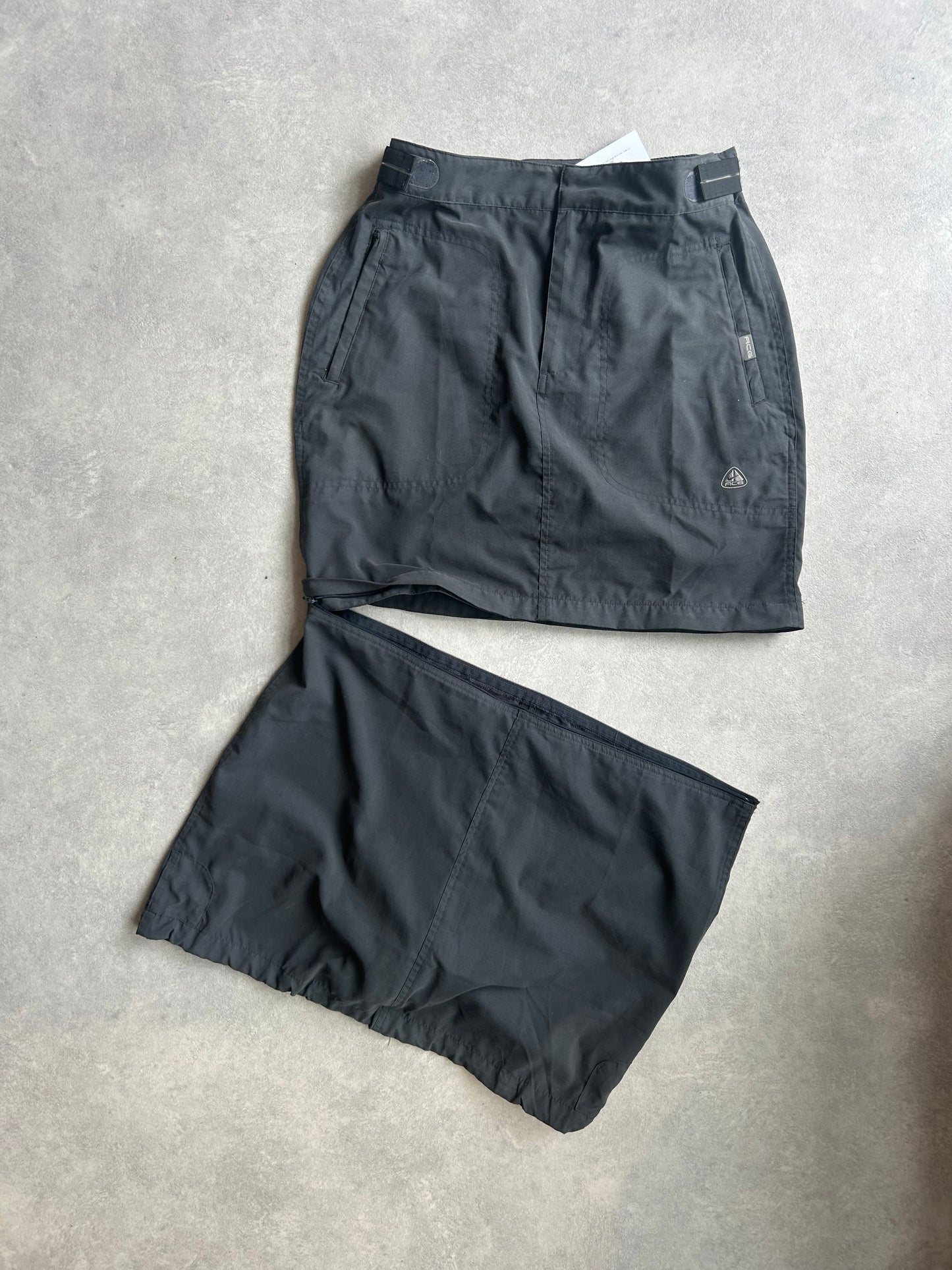 Vintage Nike ACG Convertible Cargo Skirt Grey Medium