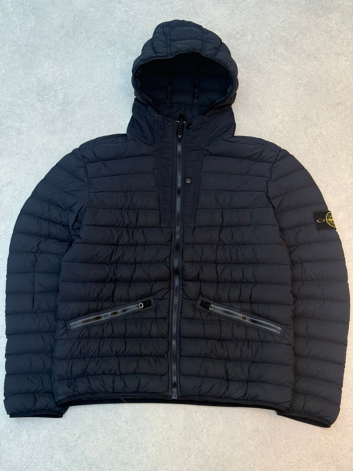 Stone Island Loom Woven Down Nylon-TC Jacket Navy L