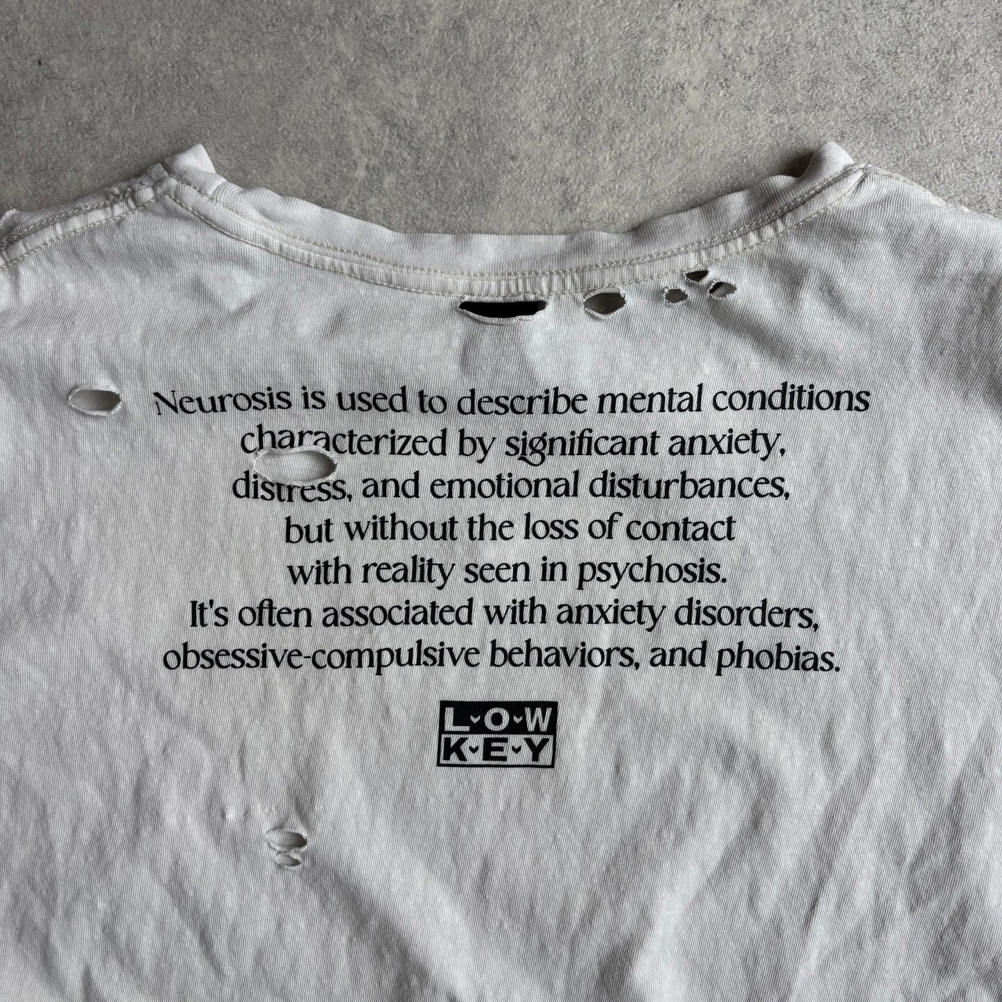 Protocol Index Neurosis Distressed T-Shirt L