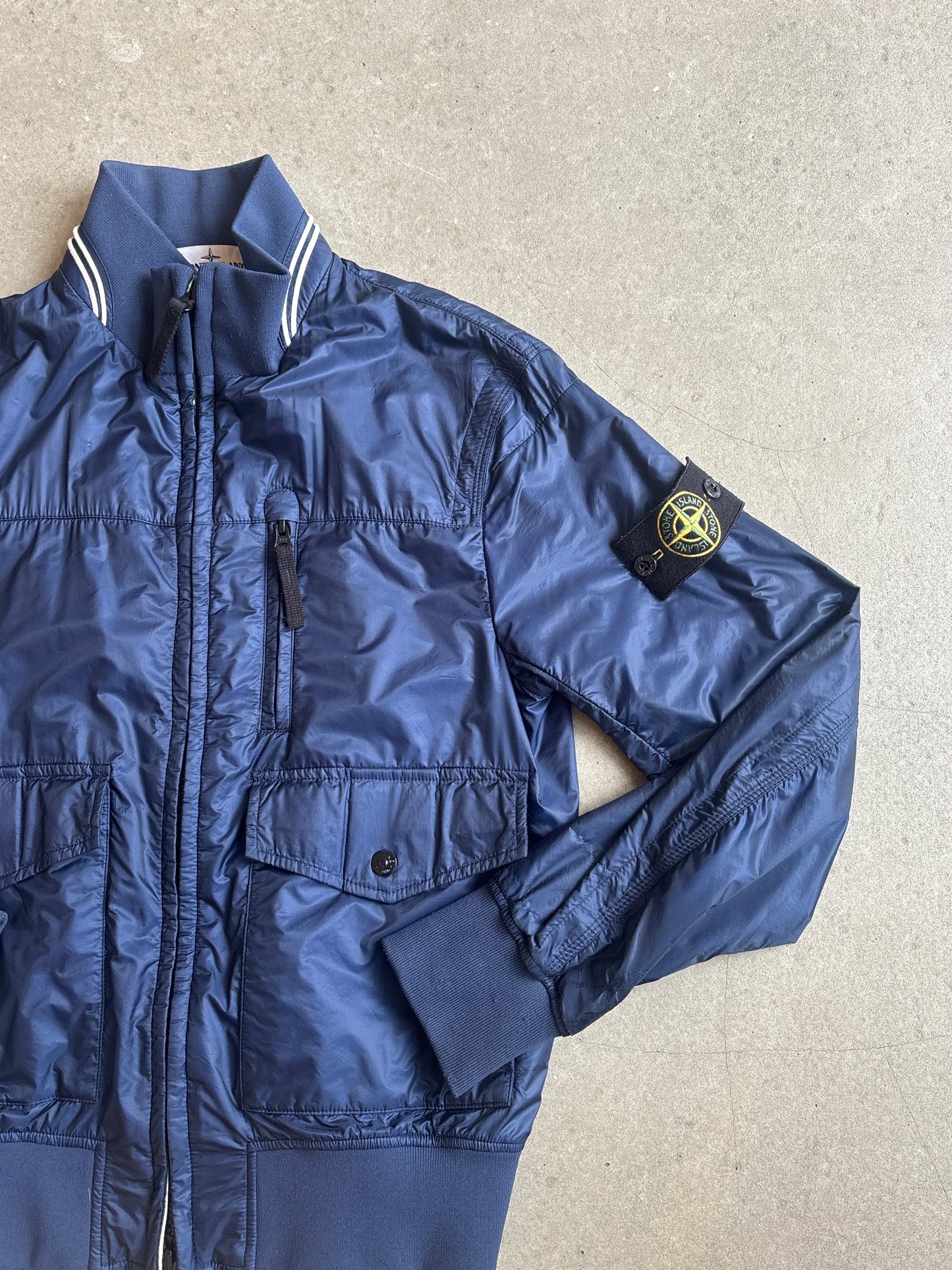 Stone Island Micro Rip Stop 7 Den Tyvek Shield Jacket Navy S