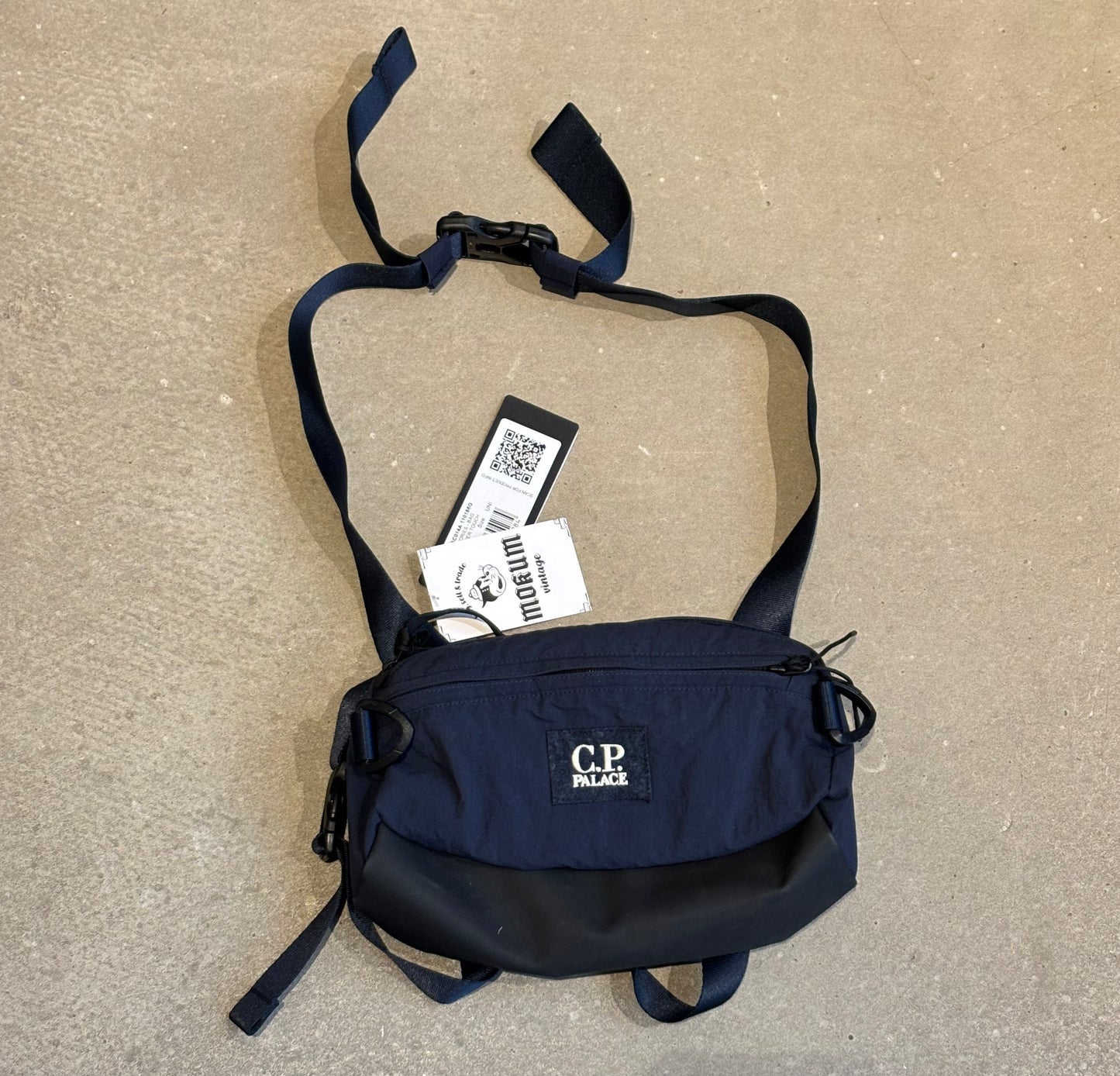 Palace X CP Company Plain Paper Touch Shoulder Bag Navy
