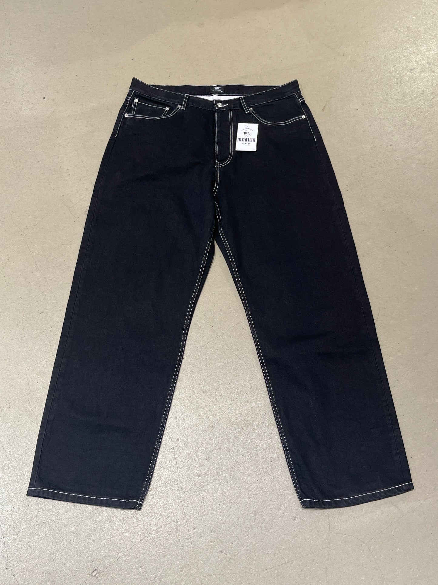 Patta Contrast Stitch Jeans Black 36