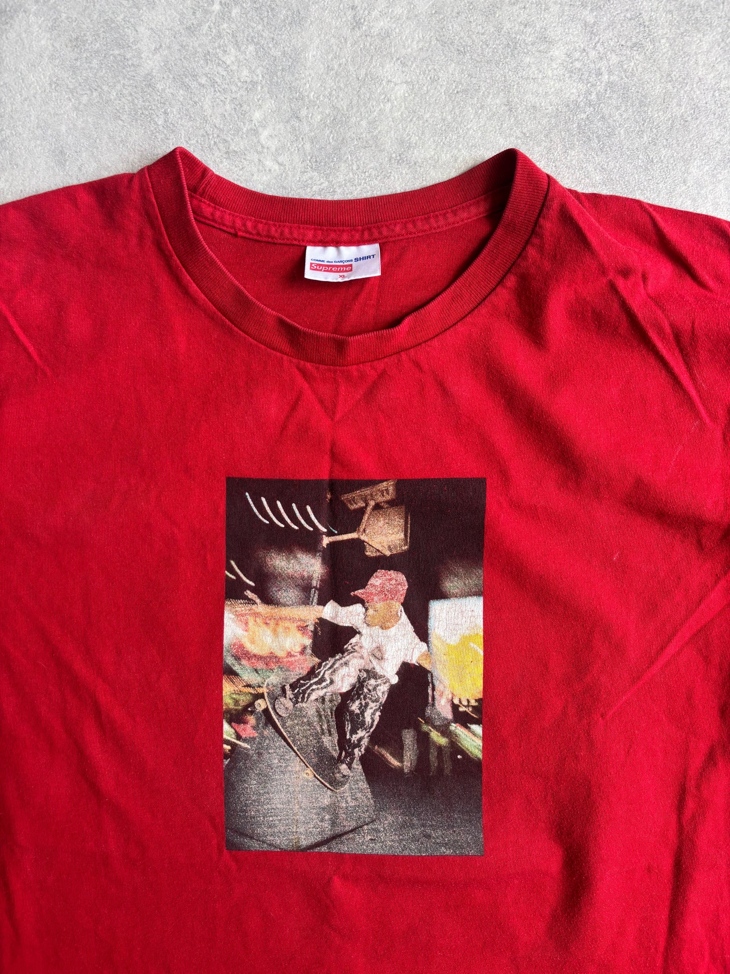 Supreme X CDG Harold Hunter Tee Red XL