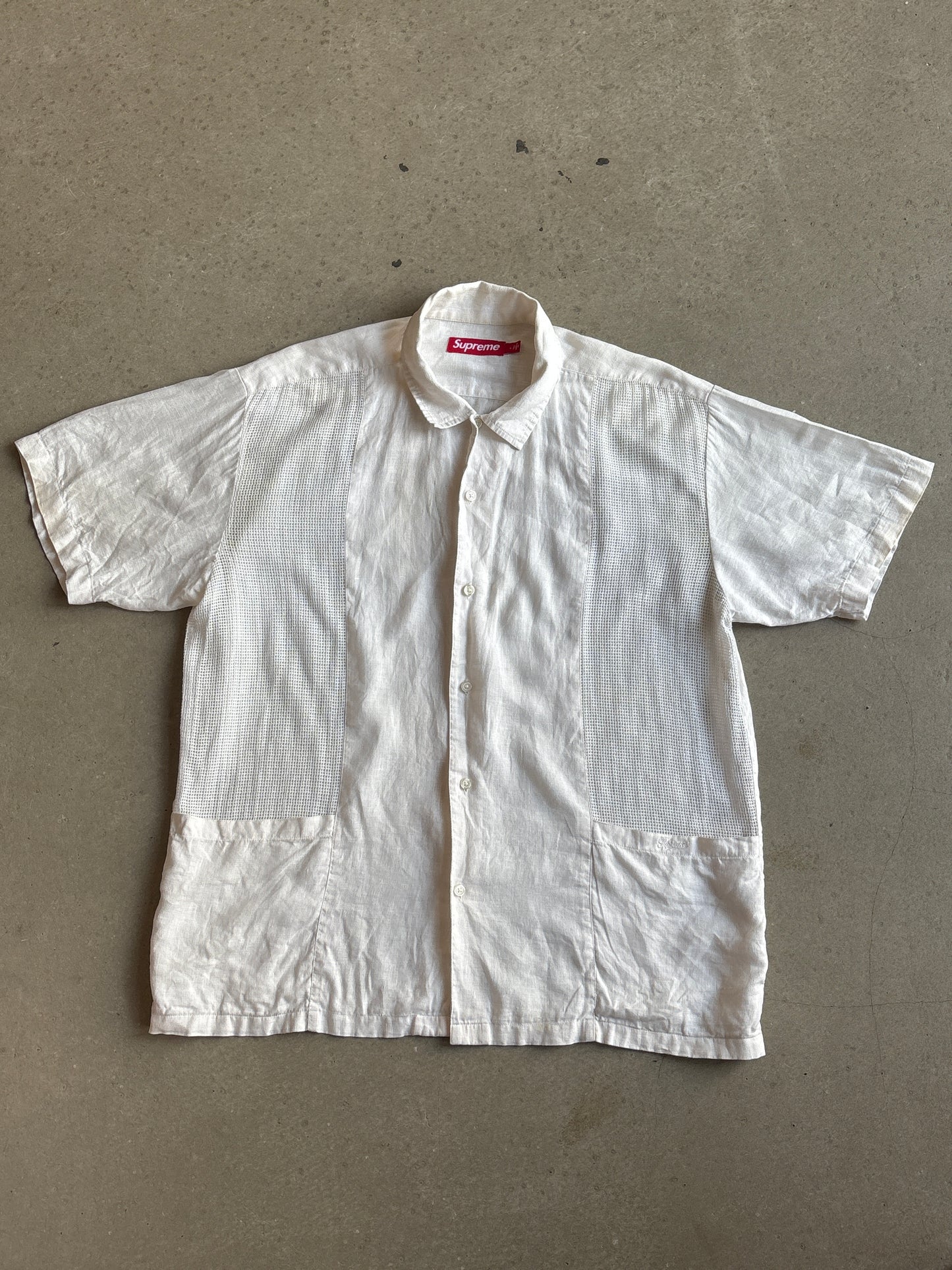 Supreme Short Sleeve Shirt White L