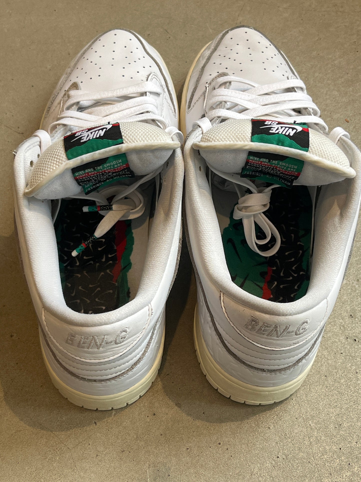 Nike SB Dunk Low Ben G F&F White 45.5