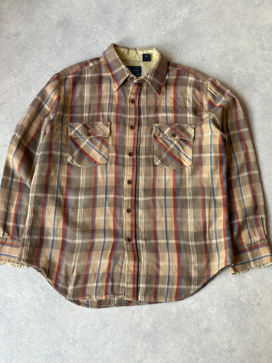 JCPenny Plaid Flannel Shirt Large