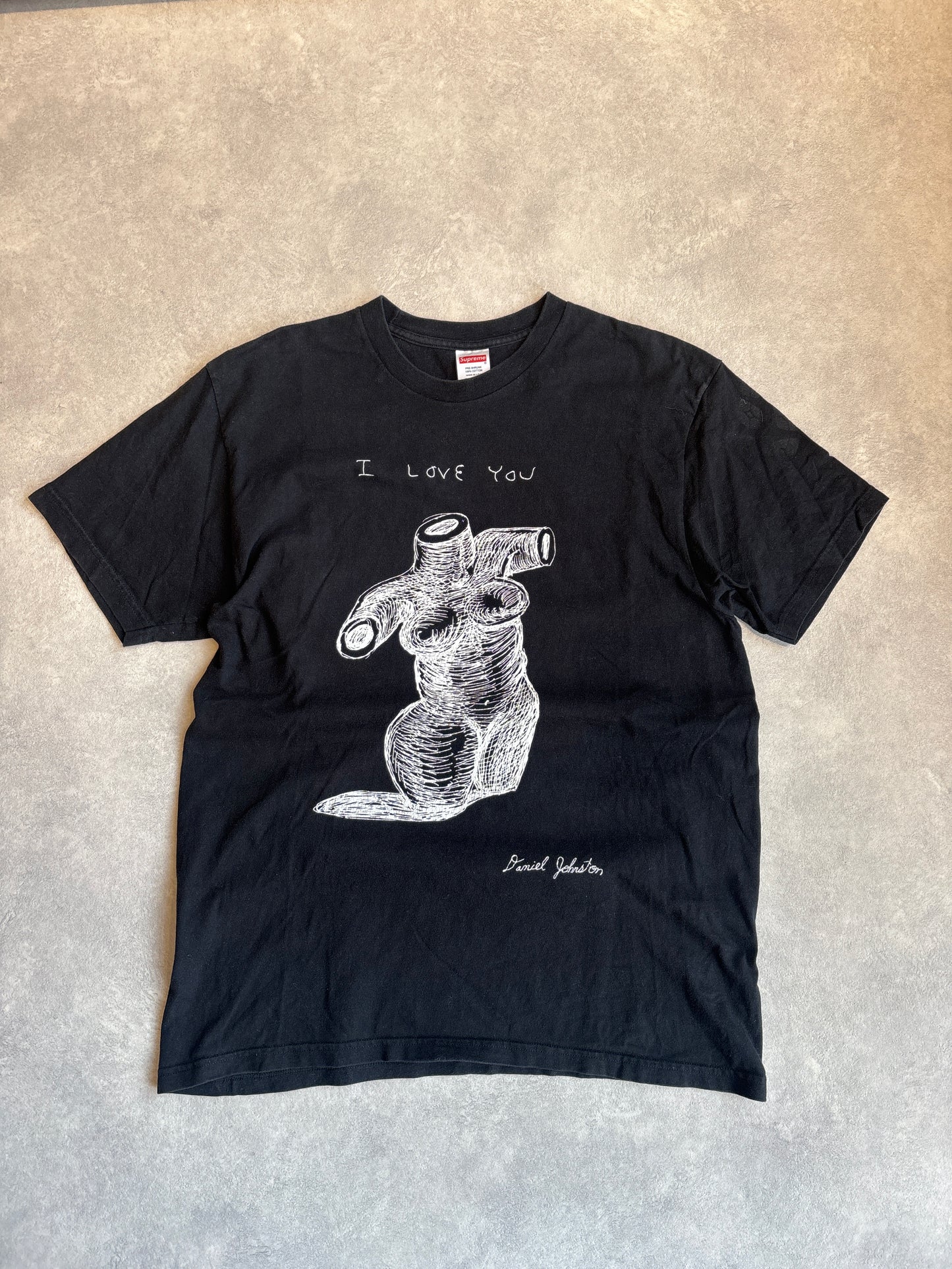 Supreme Daniel Johnston 'I Love You' Tee Black  XL