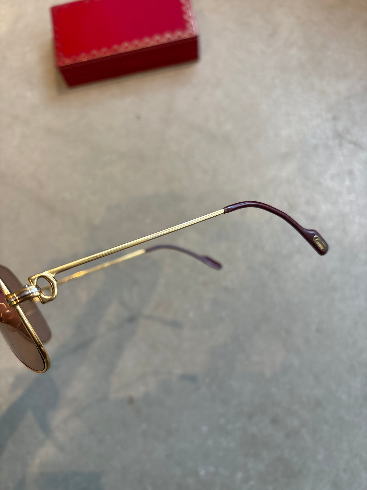 Vintage Cartier Sunglasses Brown