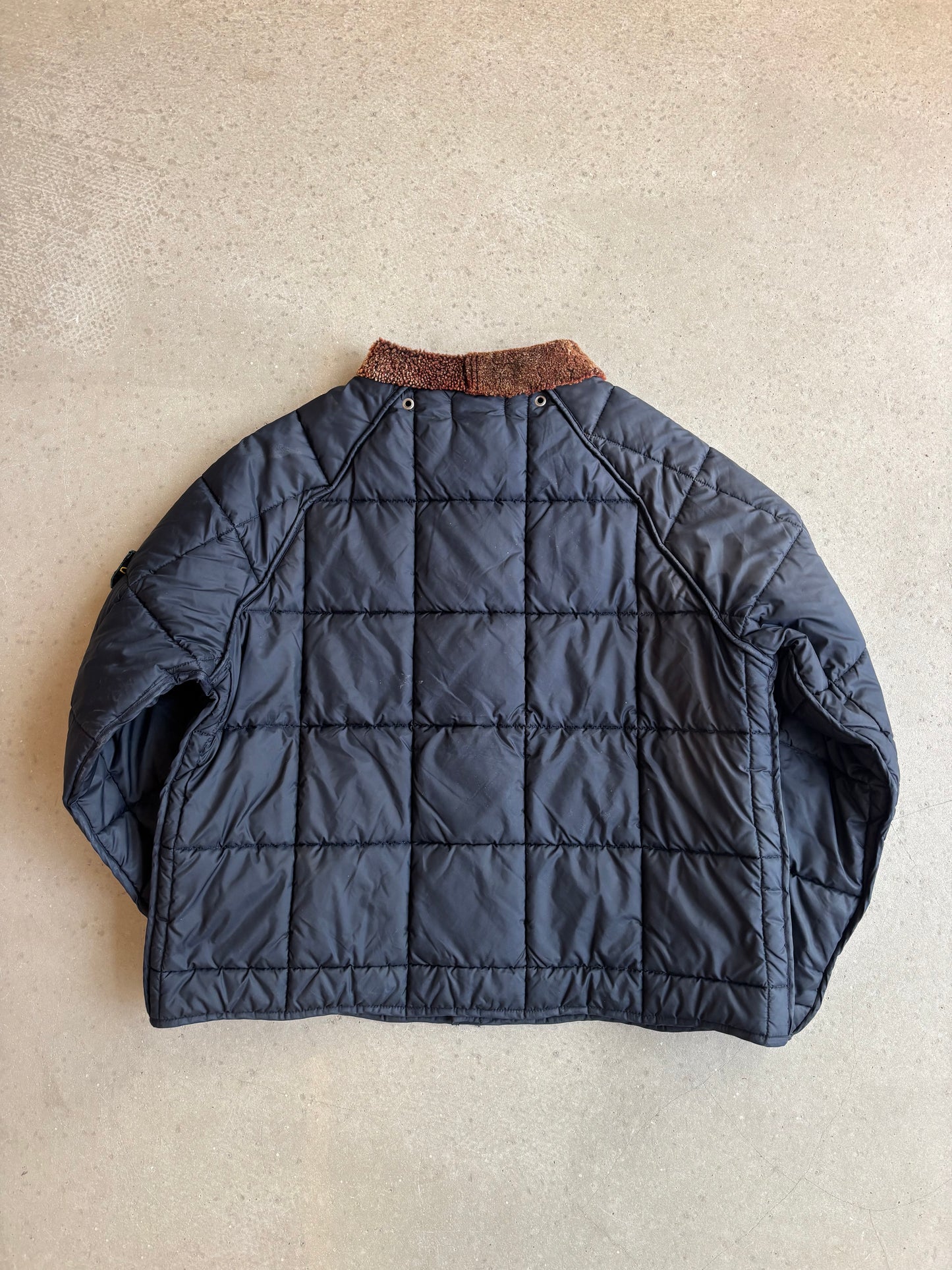 Stone Island Quilted Liner jacket Shearling Collar