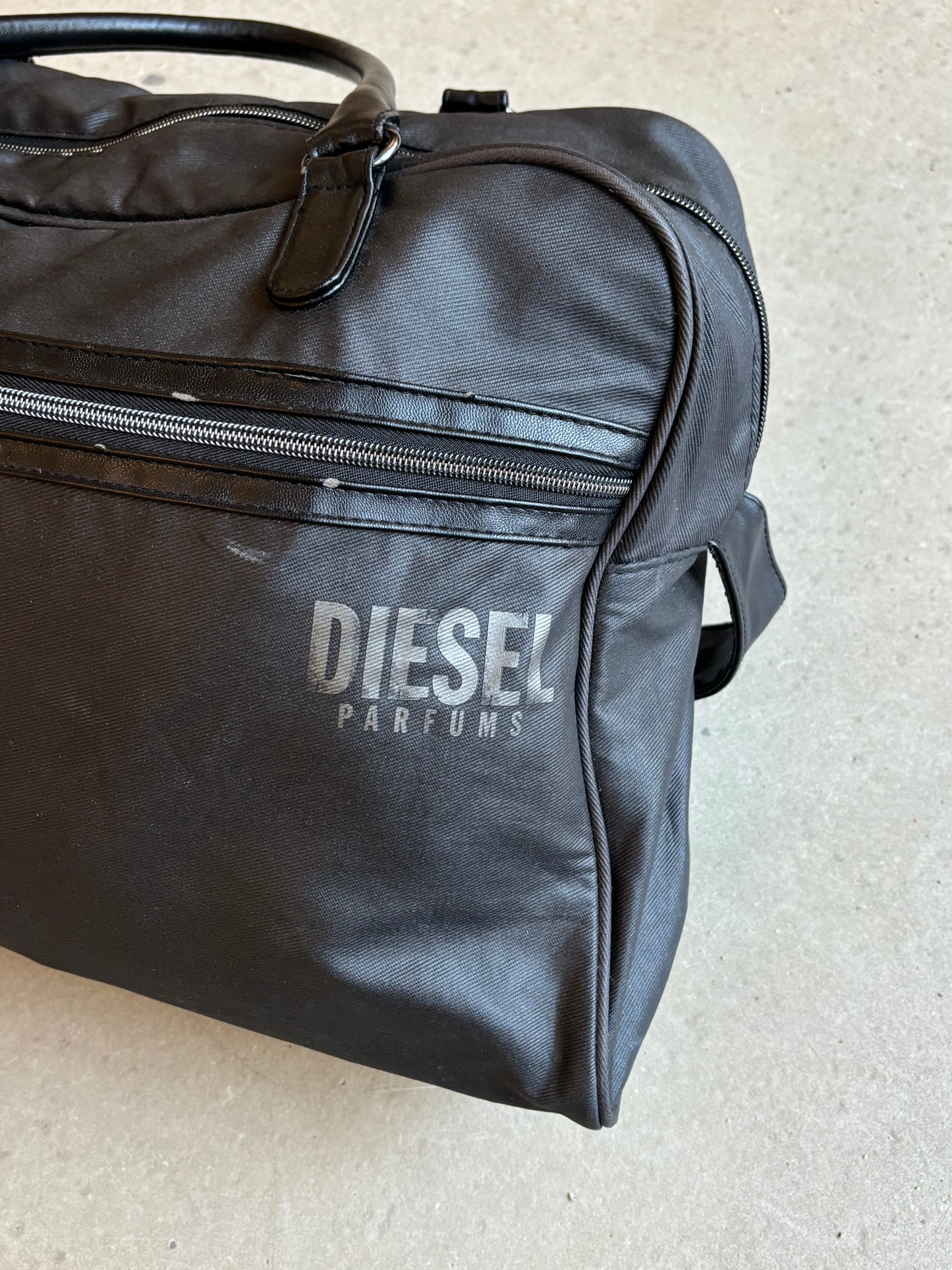 Diesel Parfums Waxed Duffel Bag Black