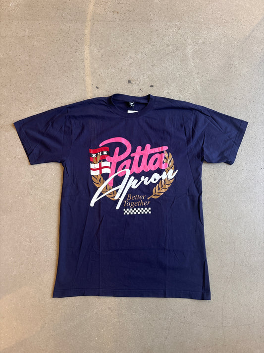Patta Soundsystem X Apron Crest Logo Tee Purple L