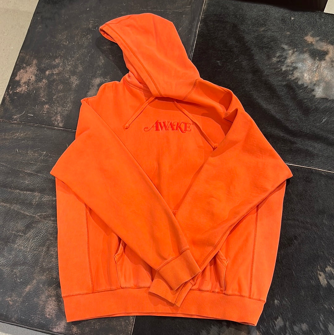 Awake Orange Logo Hoodie XL