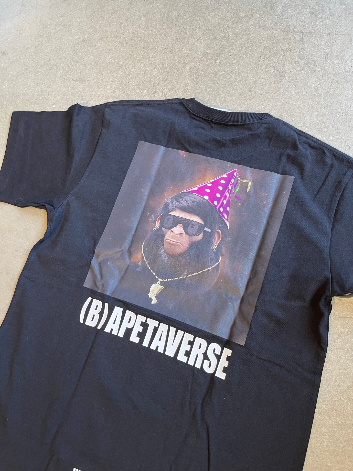 Bape Bapetaverse Sunglasses Aape NFT Rare Tee Black L