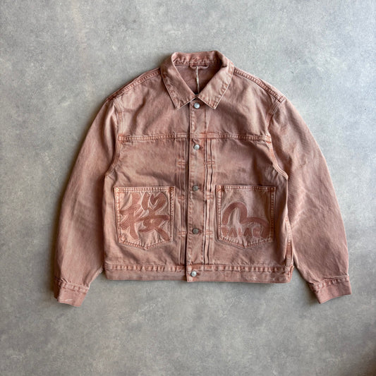 Palace Evisu Type 2 Denim Jacket Pink Wash M