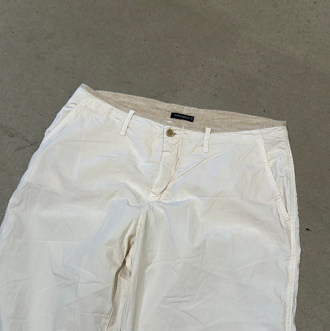 CP Company Parachute Pants White Small