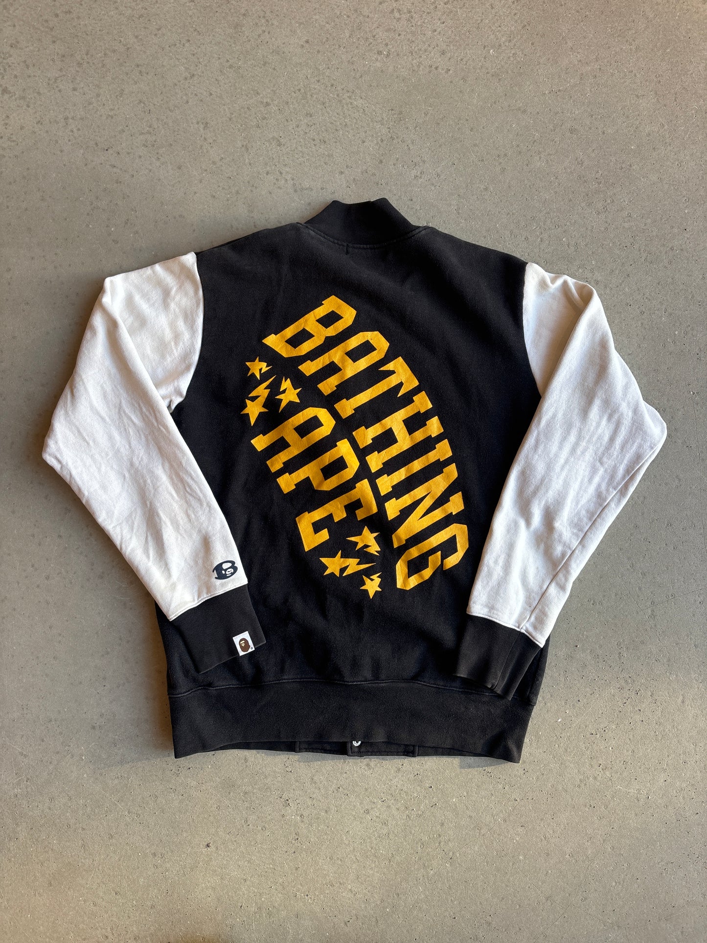 Bape Varsity Sweater Black white M