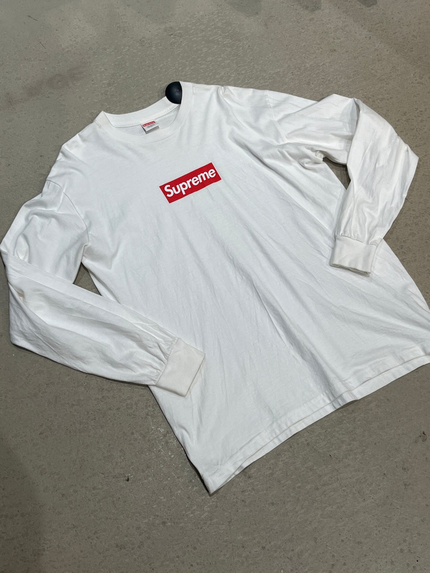 Supreme Box logo Long Sleeve White