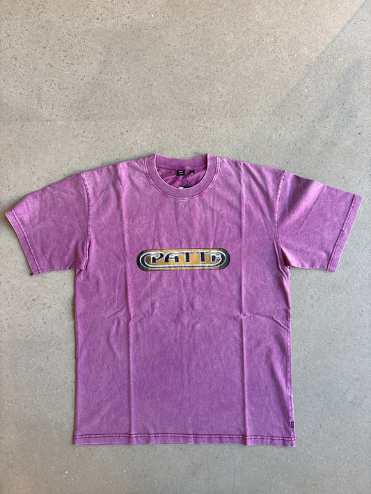 Patta Gilded Acid Washed T-Shirt Purple L