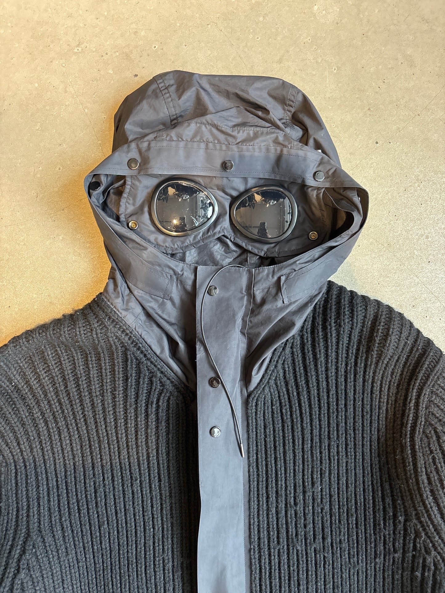 C.P. Company Knitted Goggle Jacket Black XL