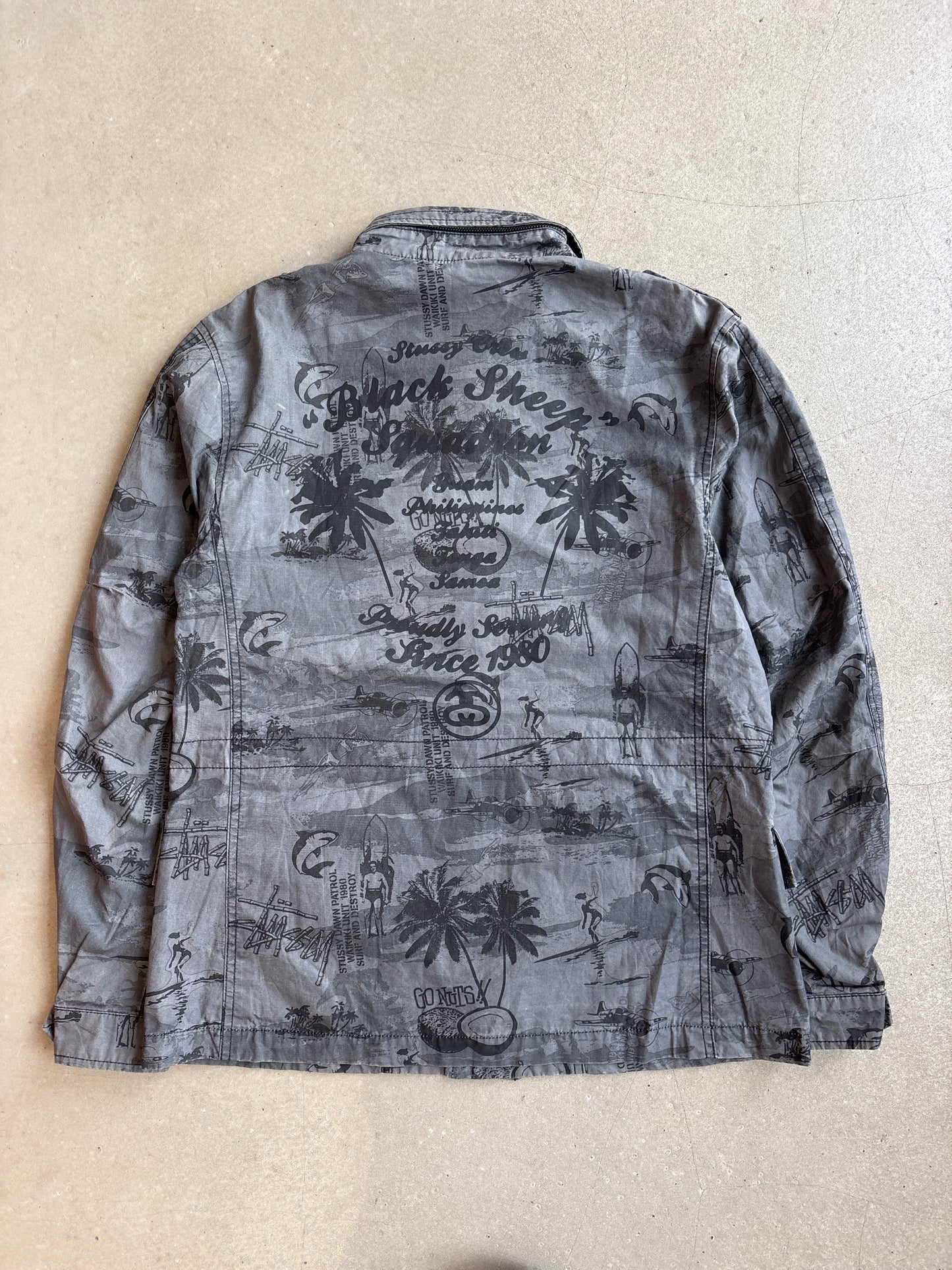 Stussy Dawn Patrol M65 Jacket 2010 'Black sheep' Medium