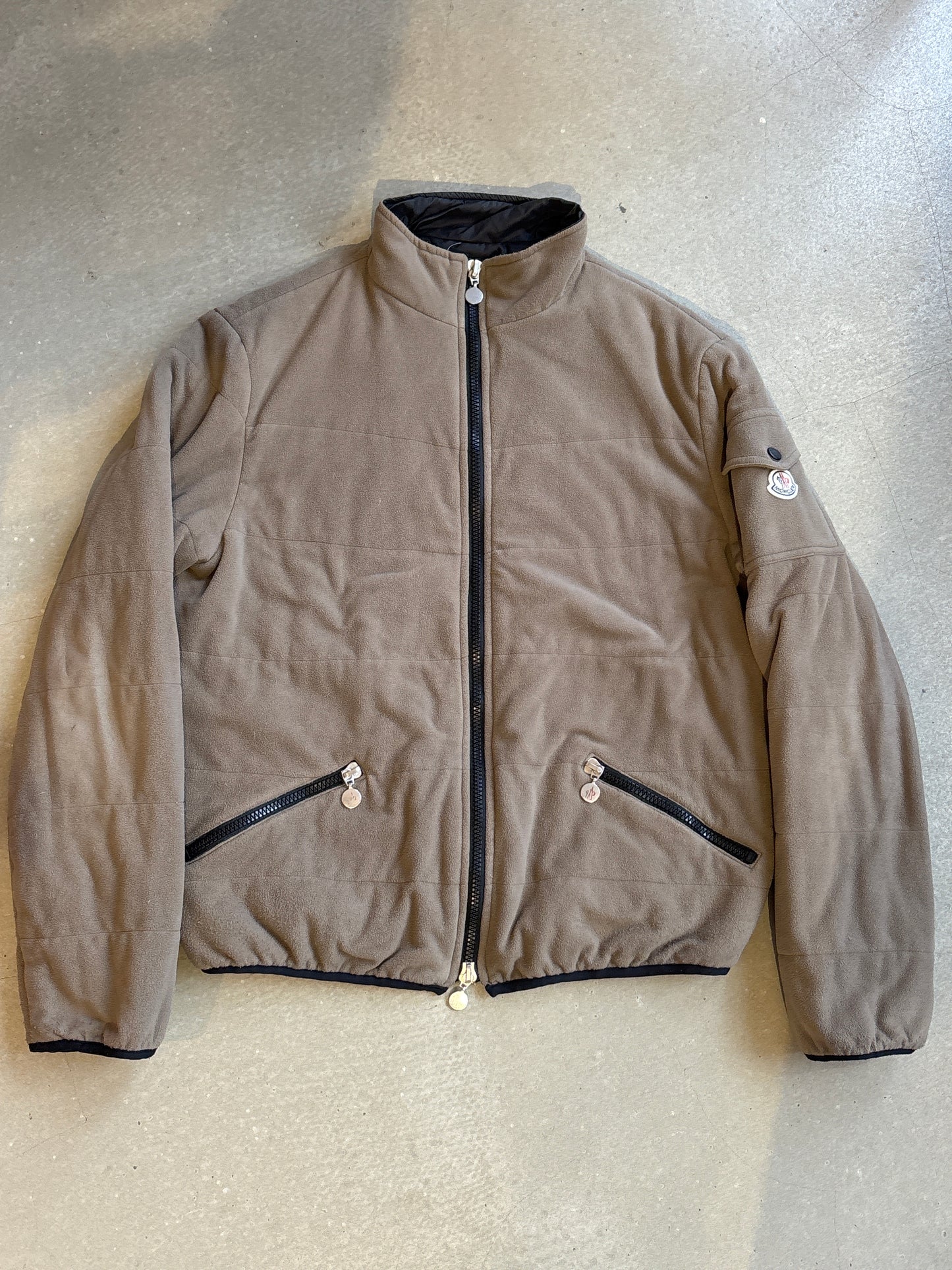 Moncler Fleece Jacket Brown XXL