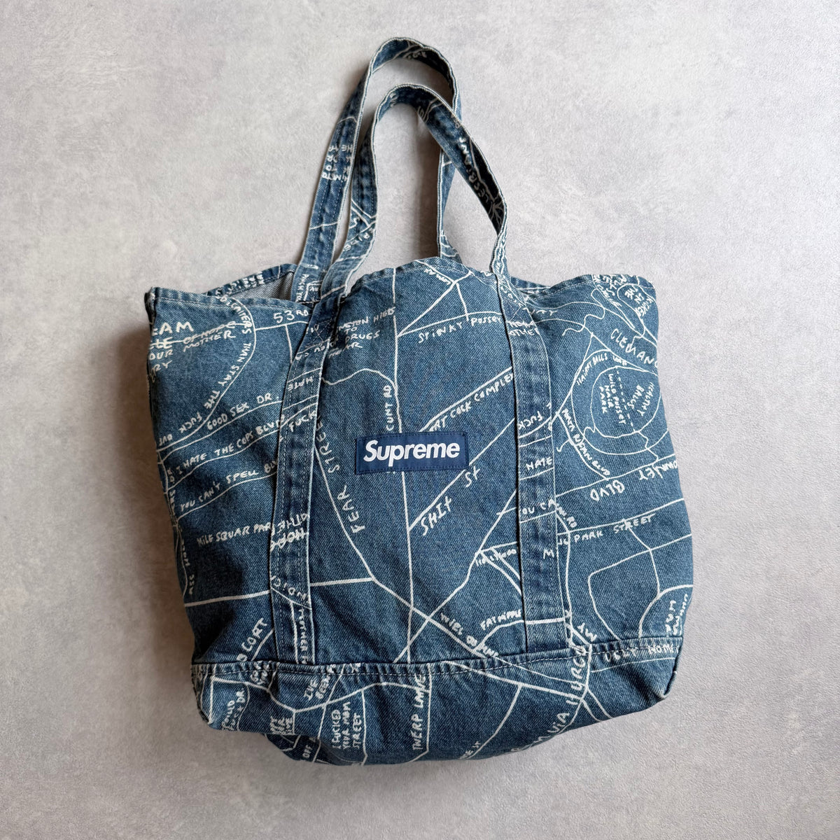 Supreme Denim Shopping Guide Bag