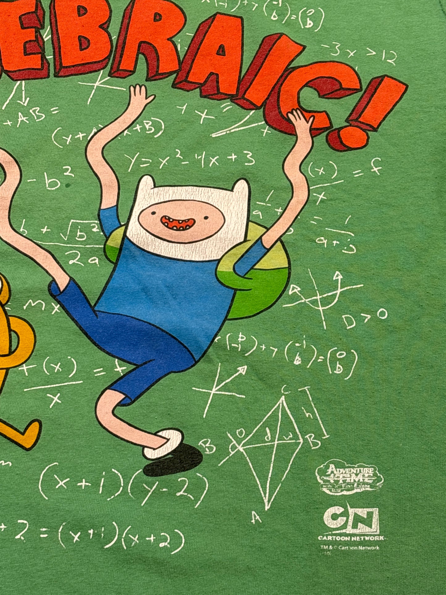 Vintage Delta Adventure Time Algebraic Tee Green Medium