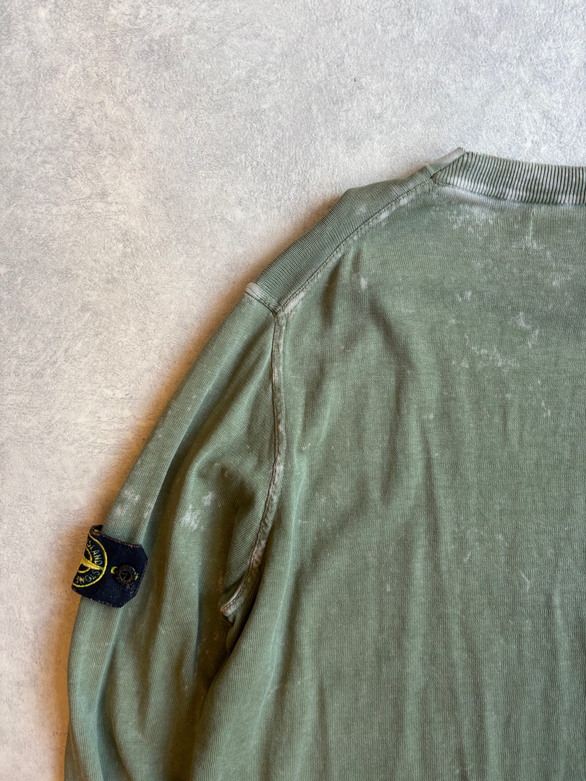 Stone Island Off-dye OVD/dust Sweater Army Green L