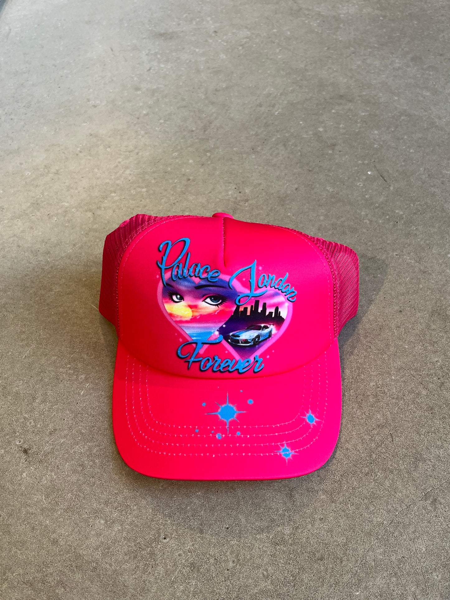 Palace For Ever Trucker Cap Pink