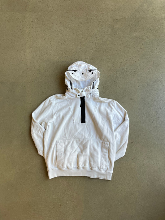 Stone Island Half Zip Hoodie White