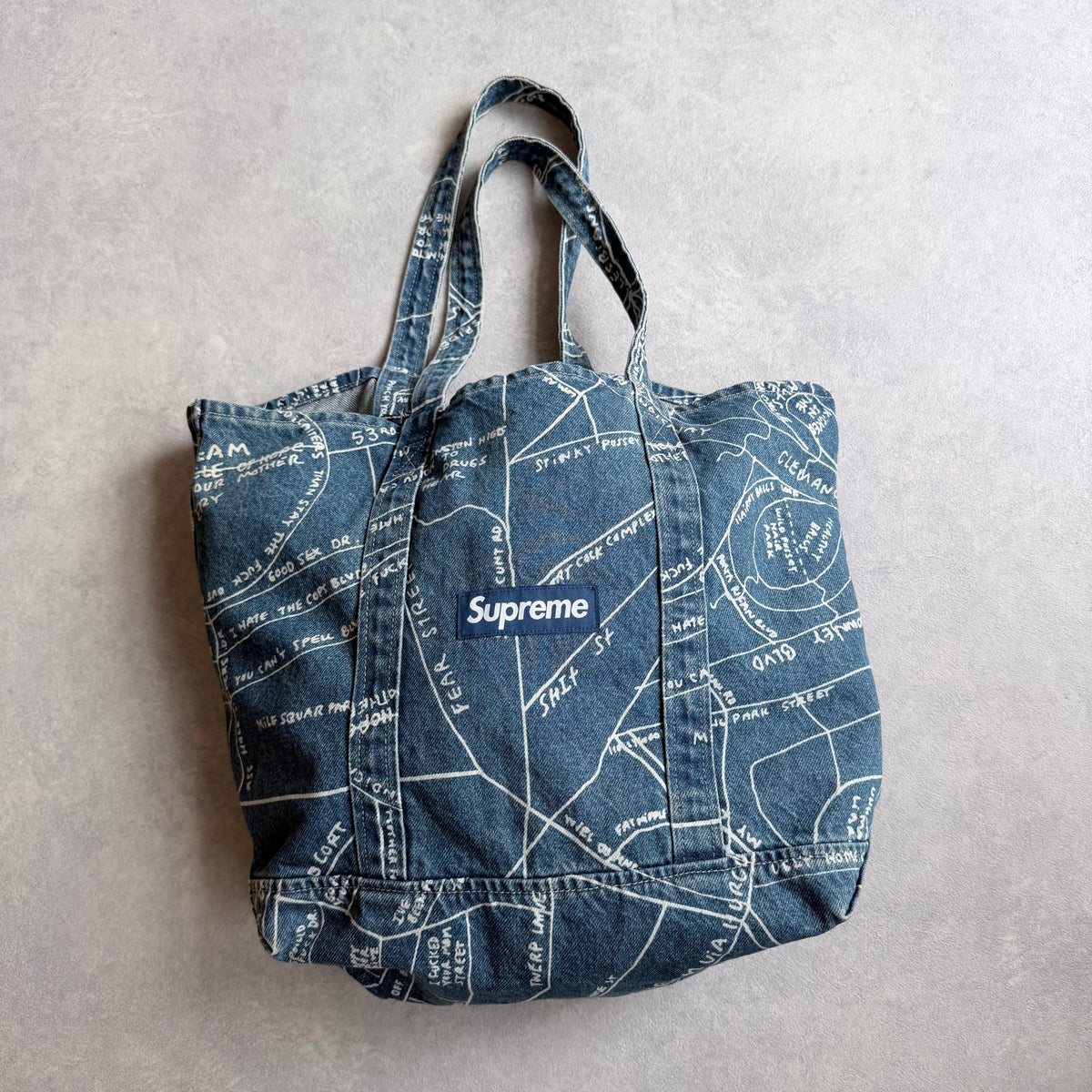Supreme Denim Shopping Guide Bag