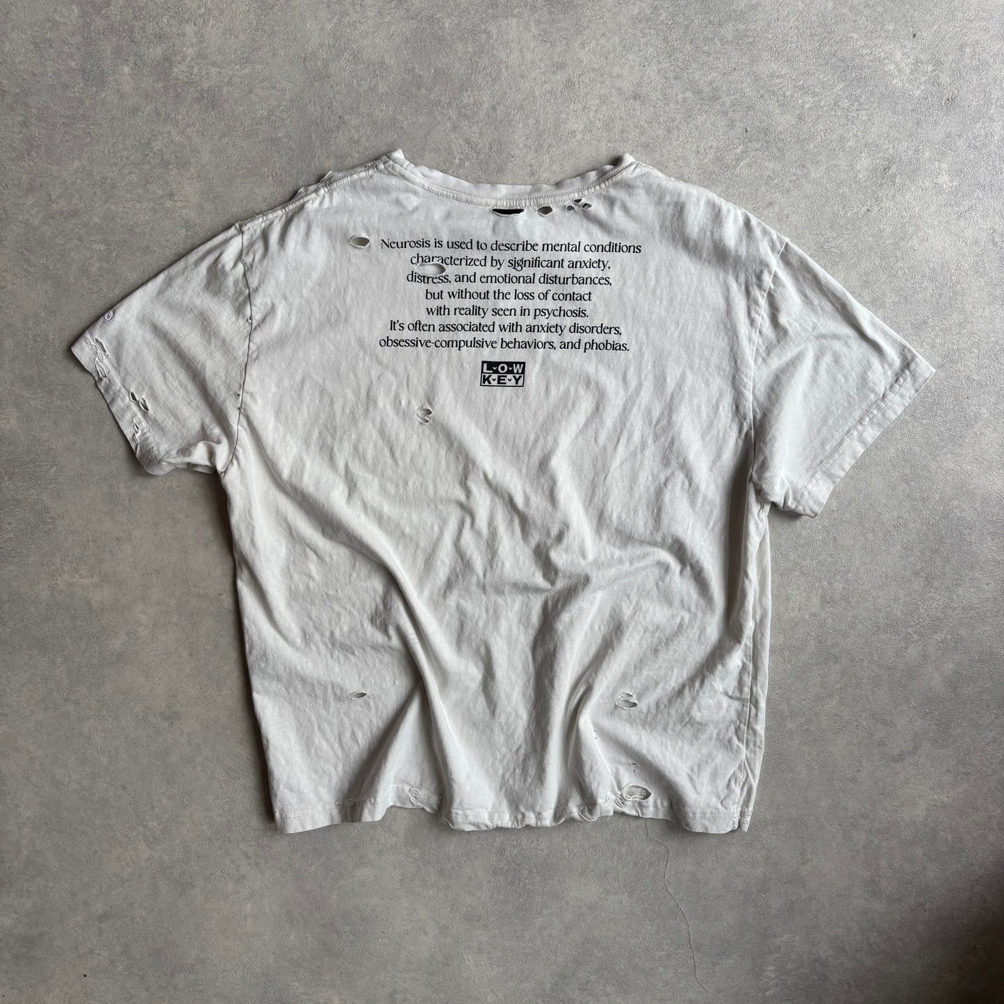 Protocol Index Neurosis Distressed T-Shirt L