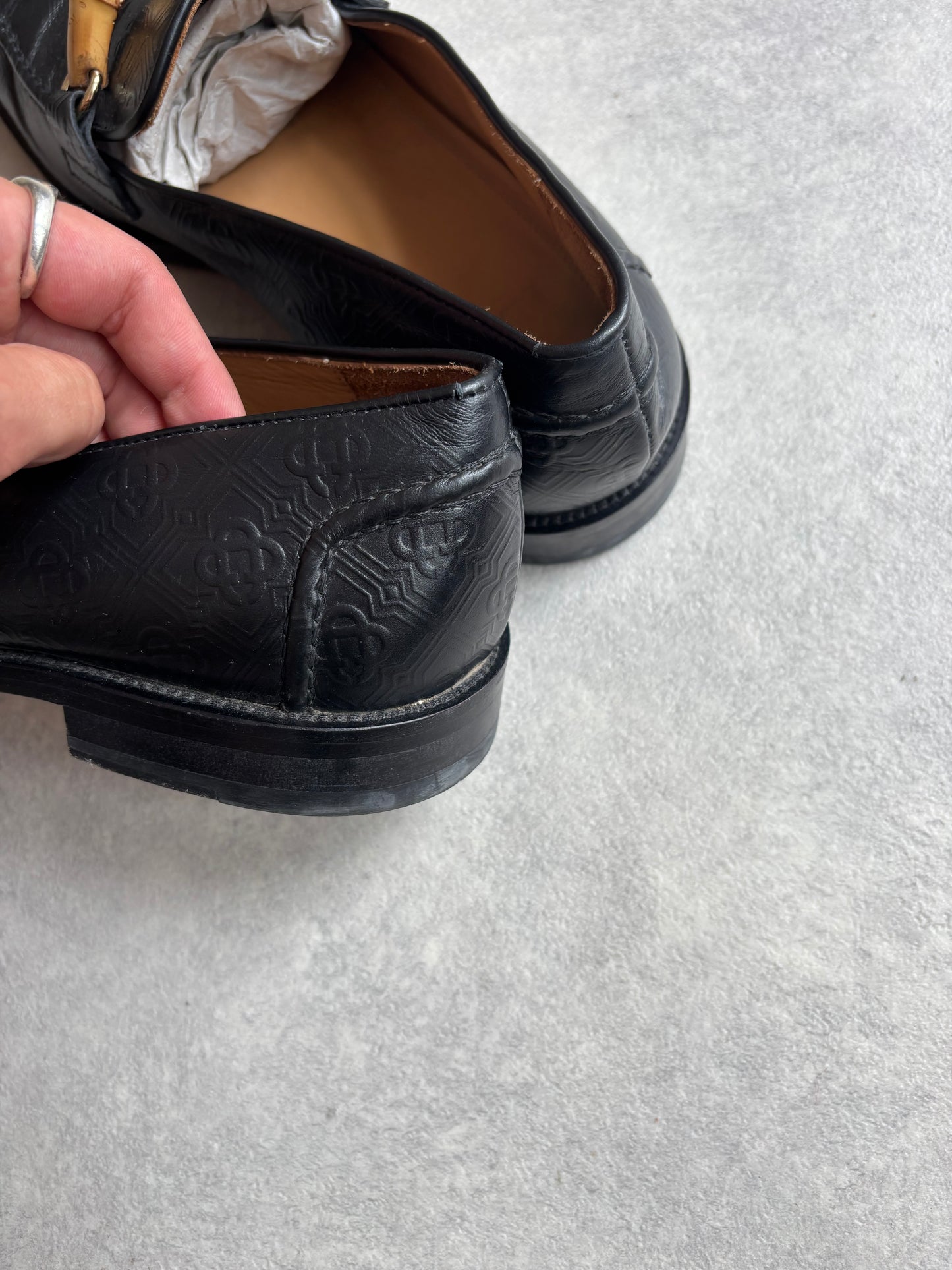 Casablanca Bamboo Leather Loafers 44