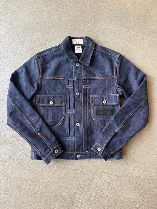 Evisu Deluxe Tissu Du Japon Taizo Jacket Indigo Size 40