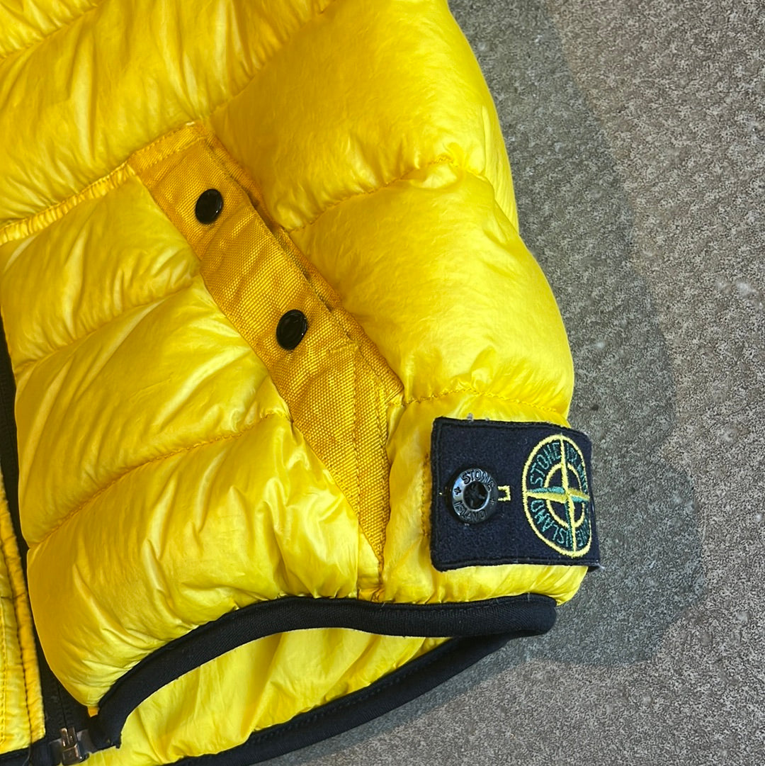 Stone Island Bodywarmer Size 6 Yellow Puffer