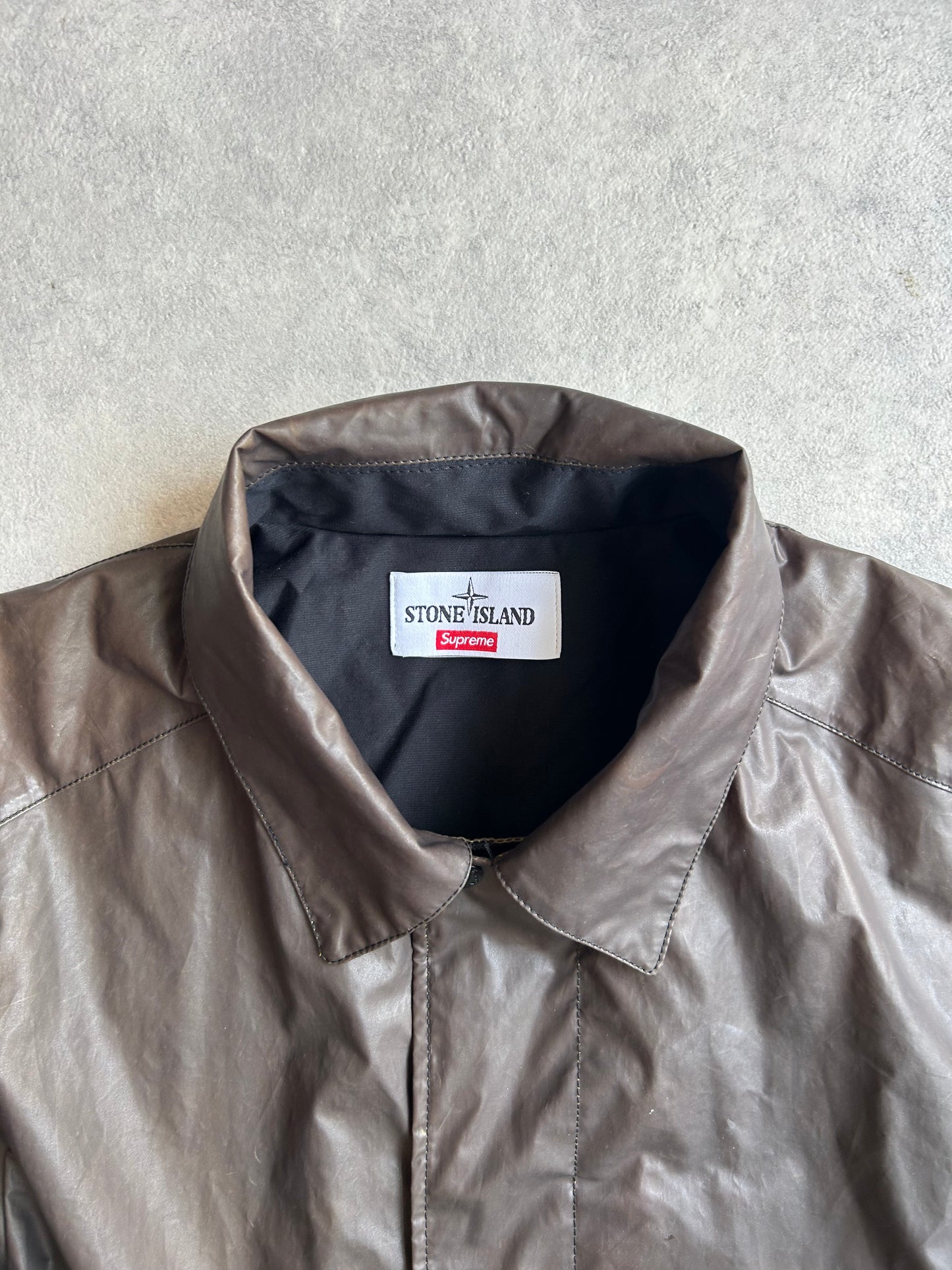 Supreme x Stone Island Heat Reactive Trench Coat Black XL