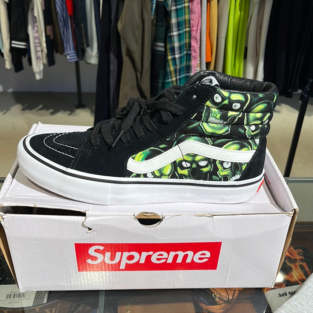 Vans Sk8-Hi Supreme Skull Pile Green 41