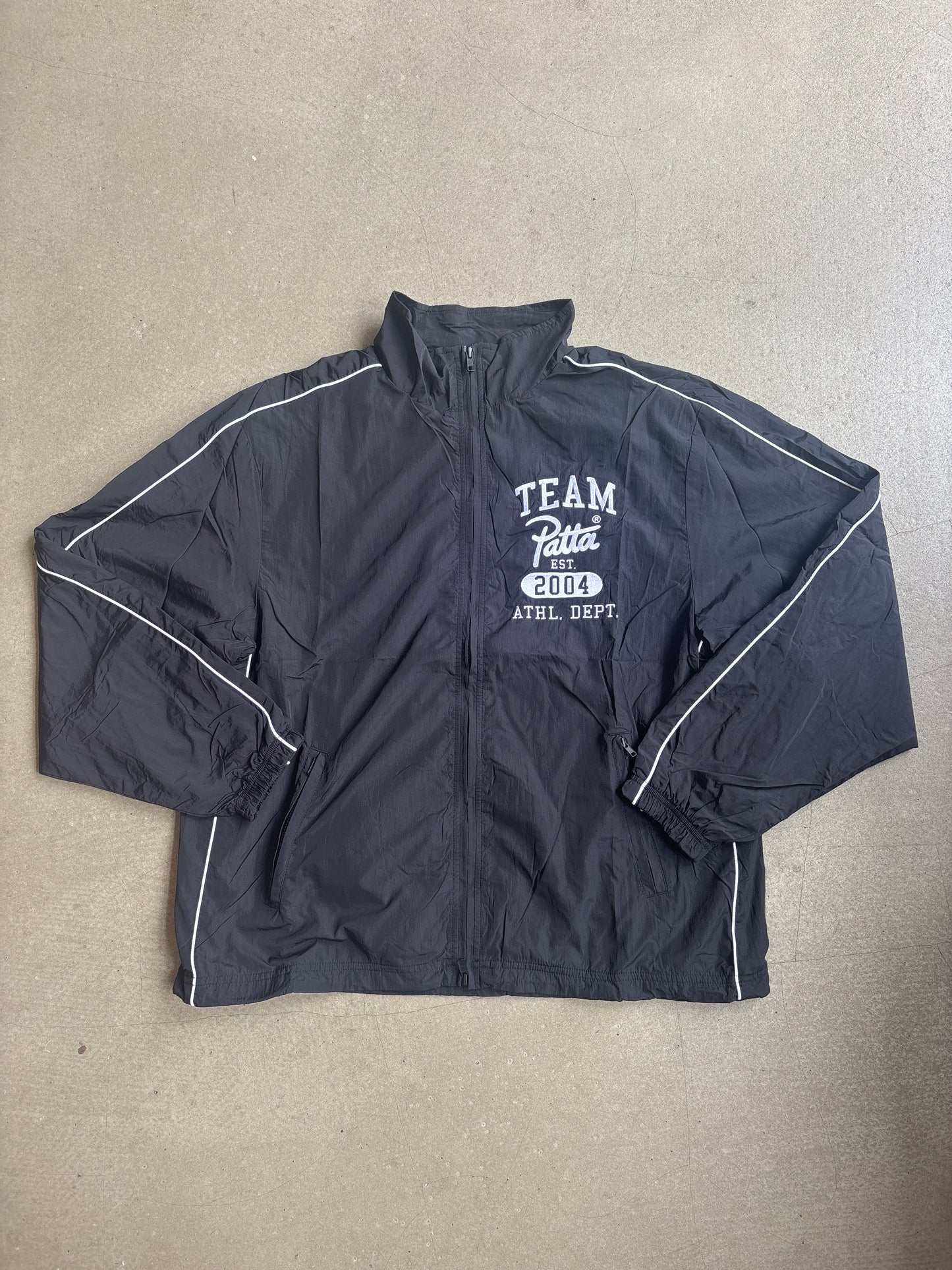 Patta Athletic Nylon Track Jacket Black M