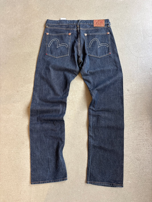 Evisu Raw Denim Jeans No 3 36x34