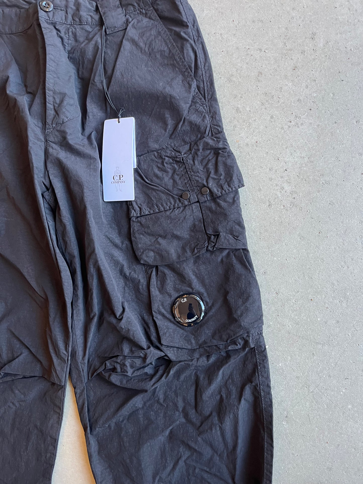 C.P. Company Flatt Nylon Cargo Pants Black M