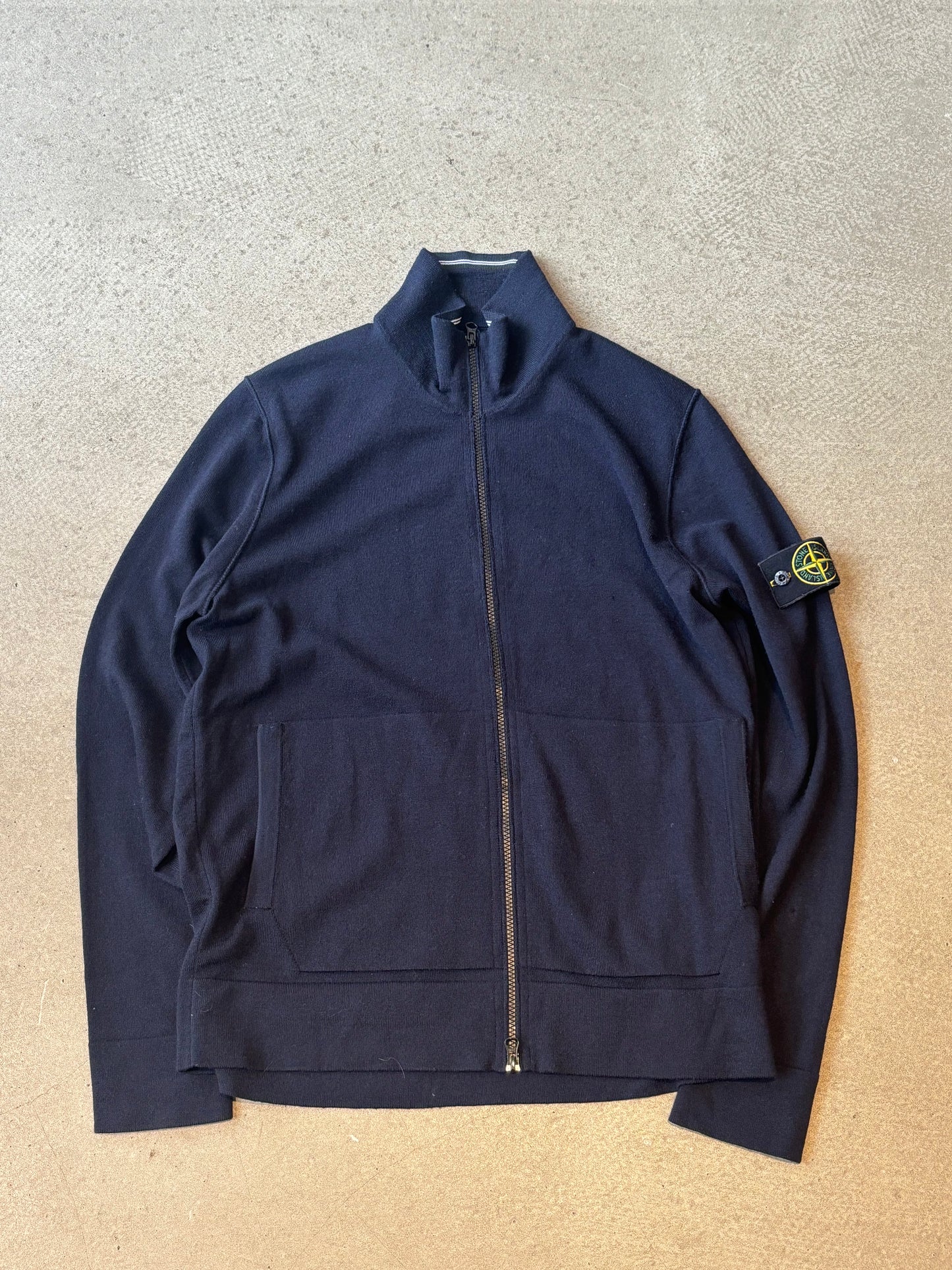 Stone Island Full Zip Navy Knitwear Size XL
