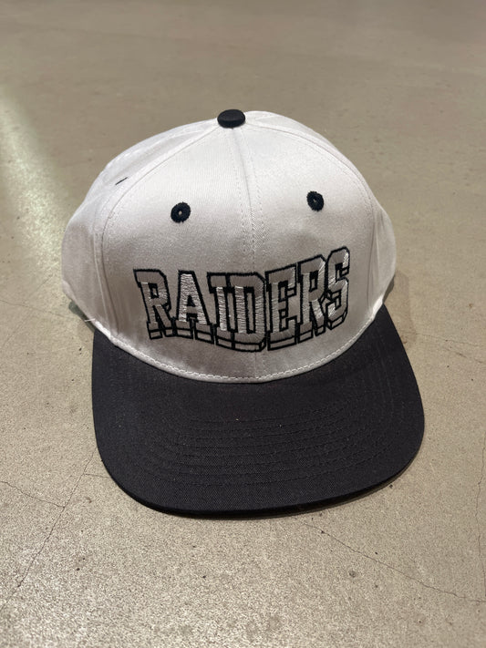 Vintage Raiders White  Snapback