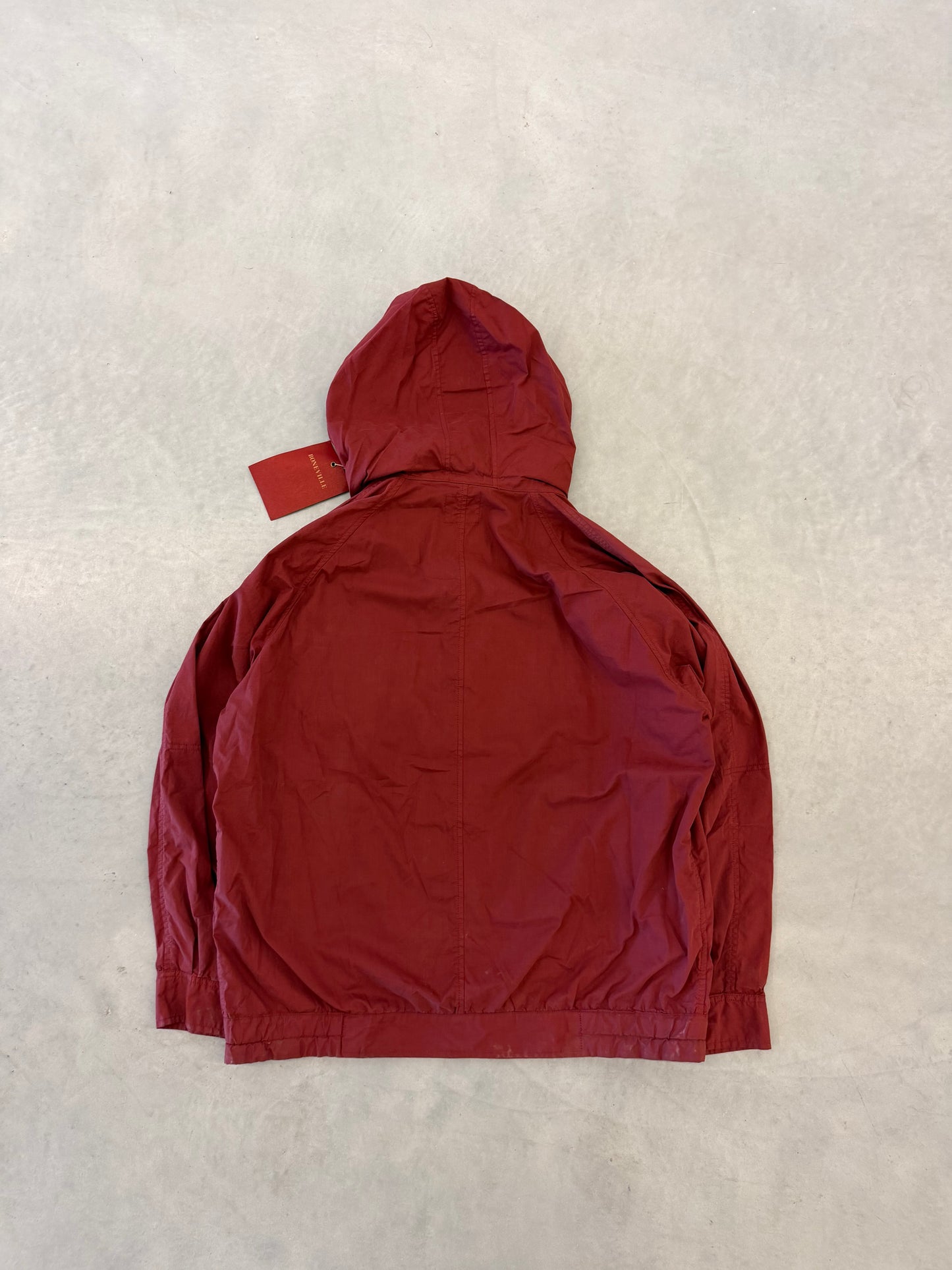 Boneville Red Hooded Deck Jacket Size 48 (M)
