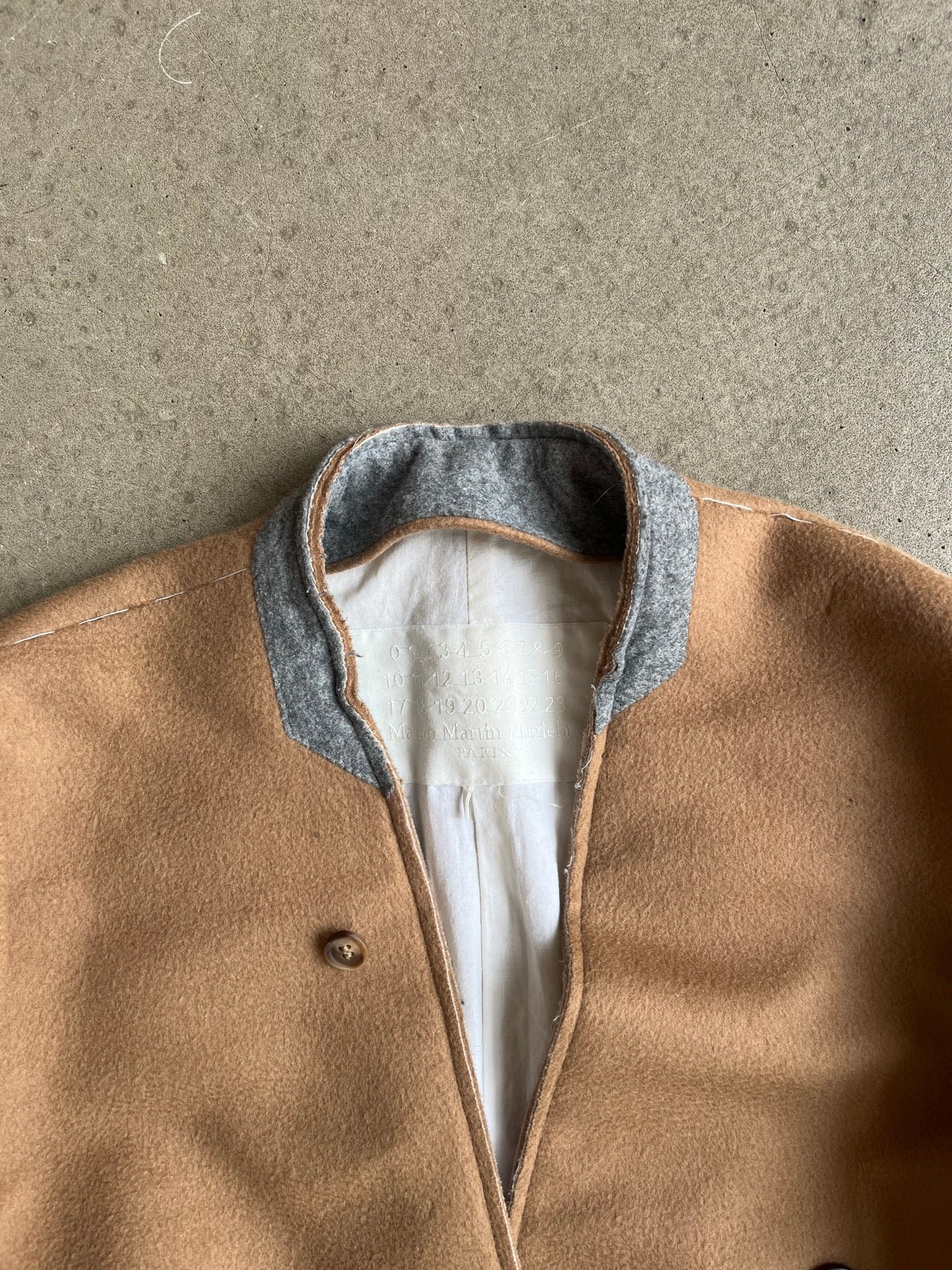 Maison Margiela X H&M Wool Overcoat Brown
