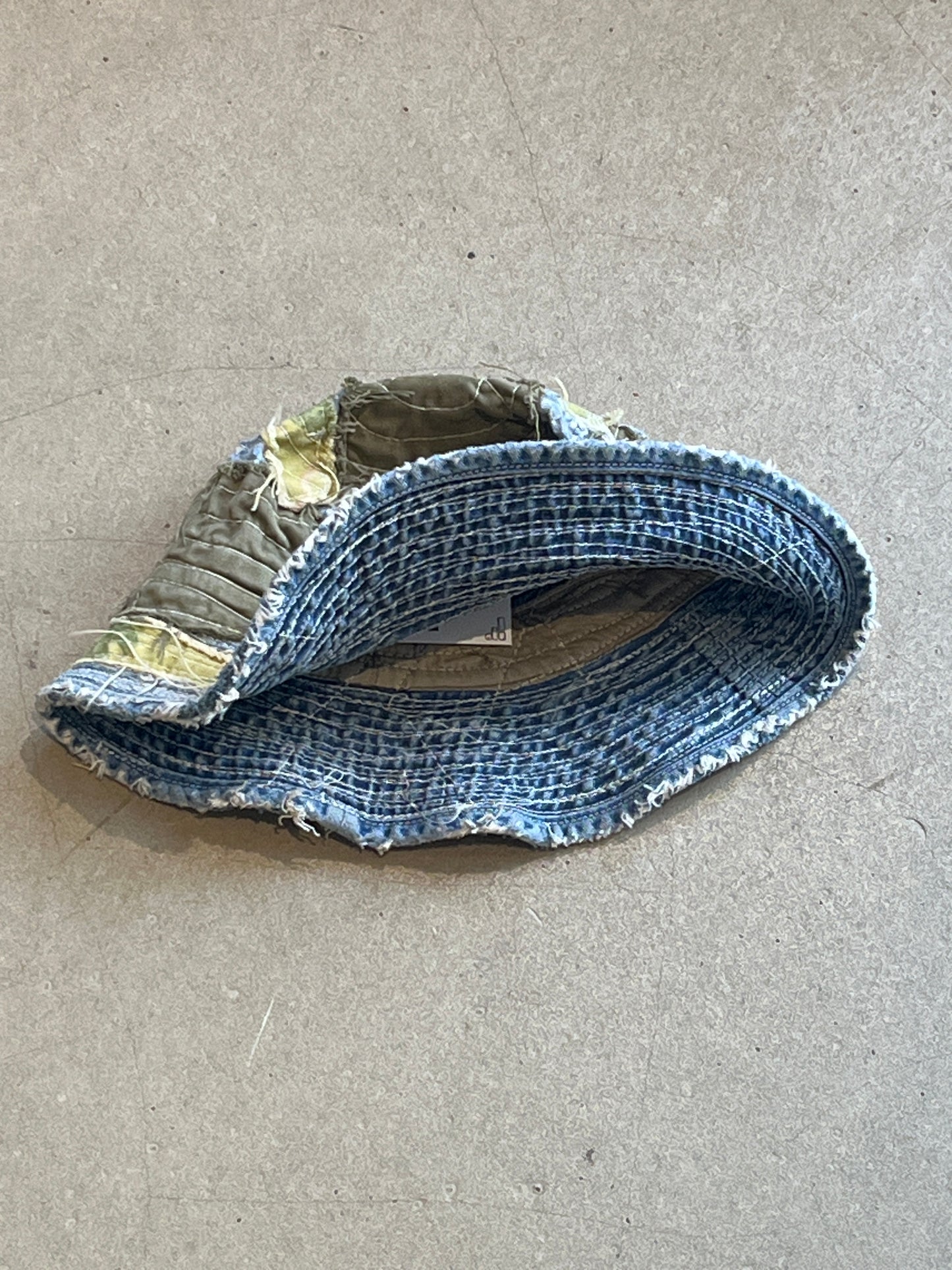 Tactical Denim Patchwork Buckethead Green